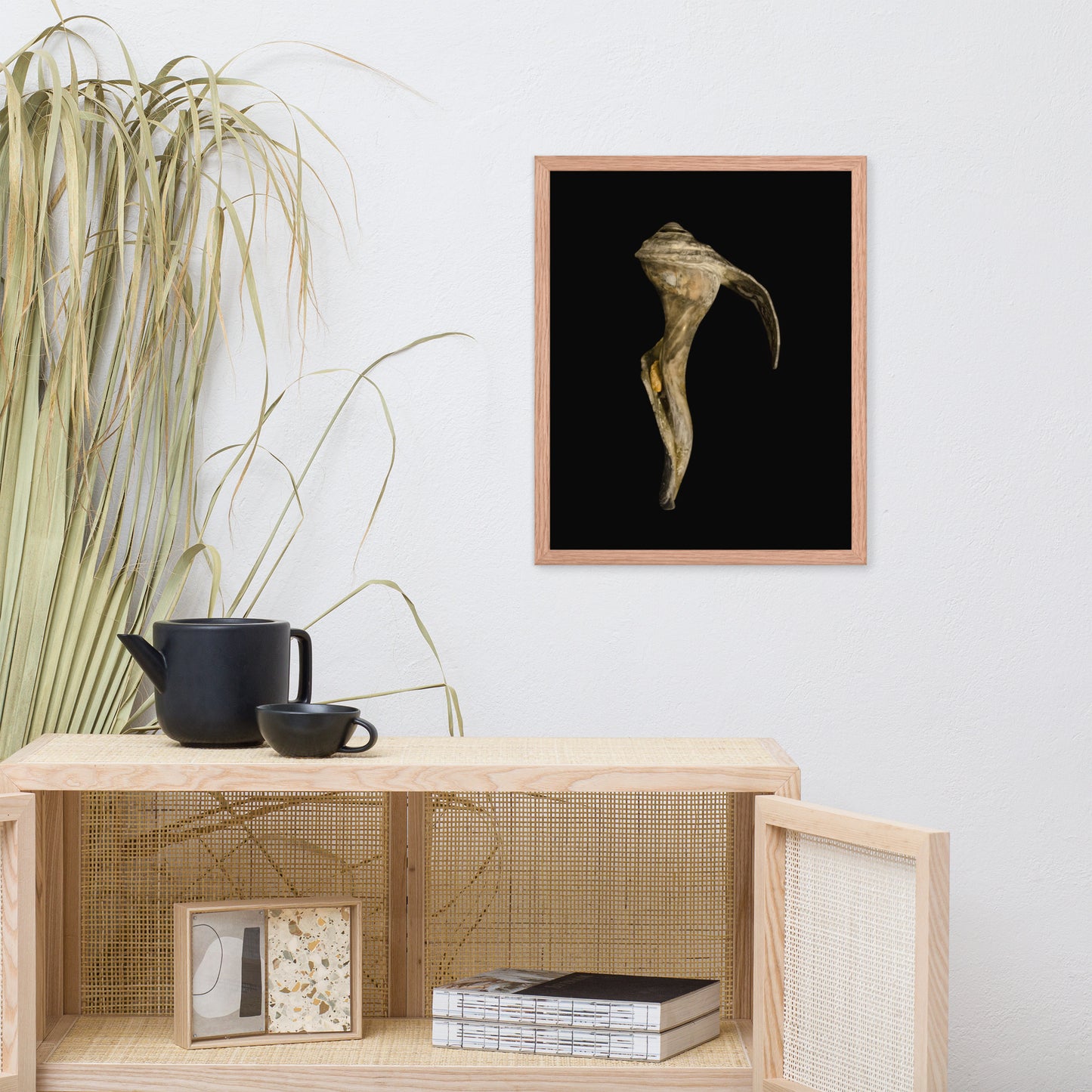 State of Erosion Image 4 Whelk Shell Coastal Nature Photo Framed Wall Art Print