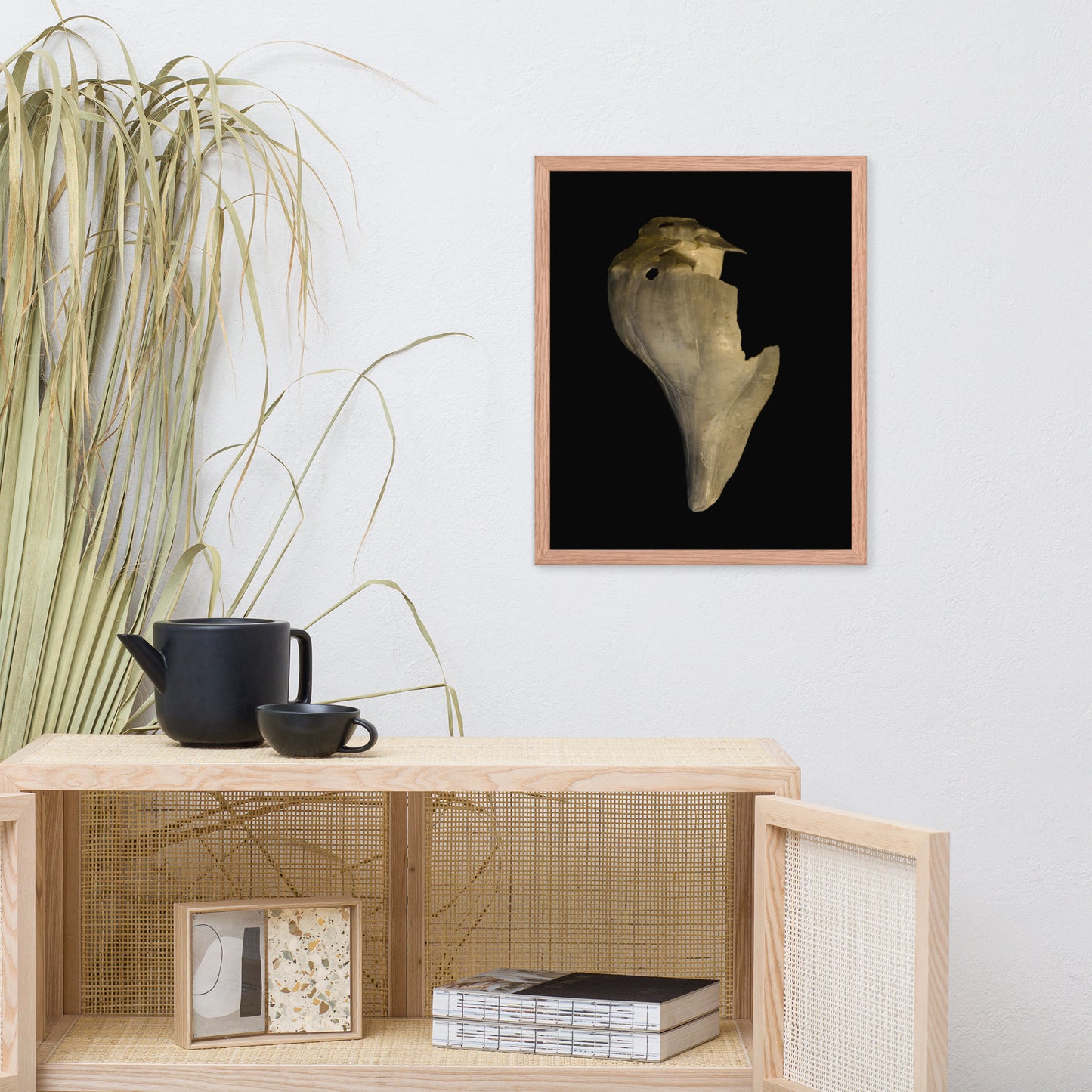 State of Erosion Image 7 Whelk Shell Coastal Nature Photo Framed Wall Art Print