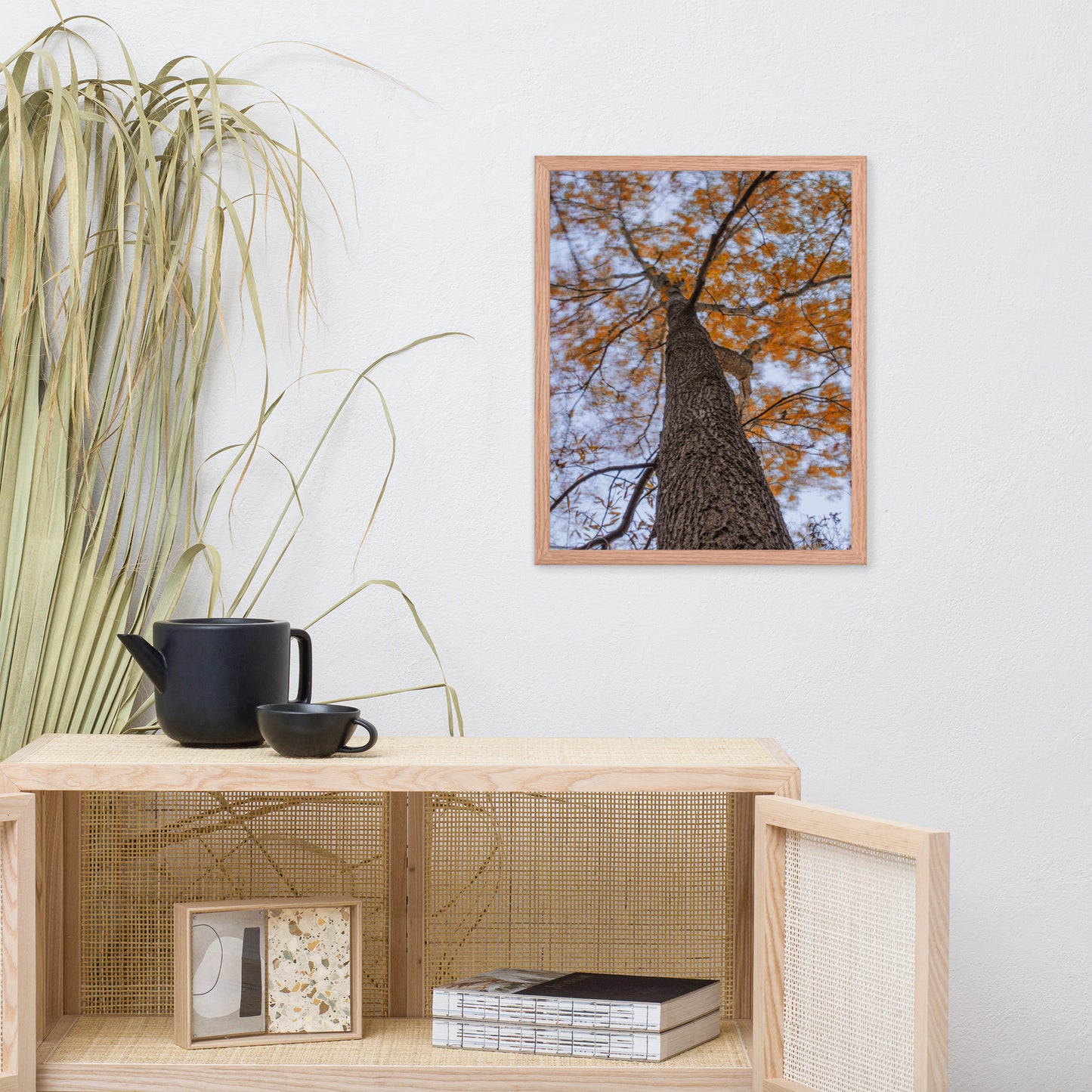 Wind in the Trees Botanical Nature Photo Framed Wall Art Print