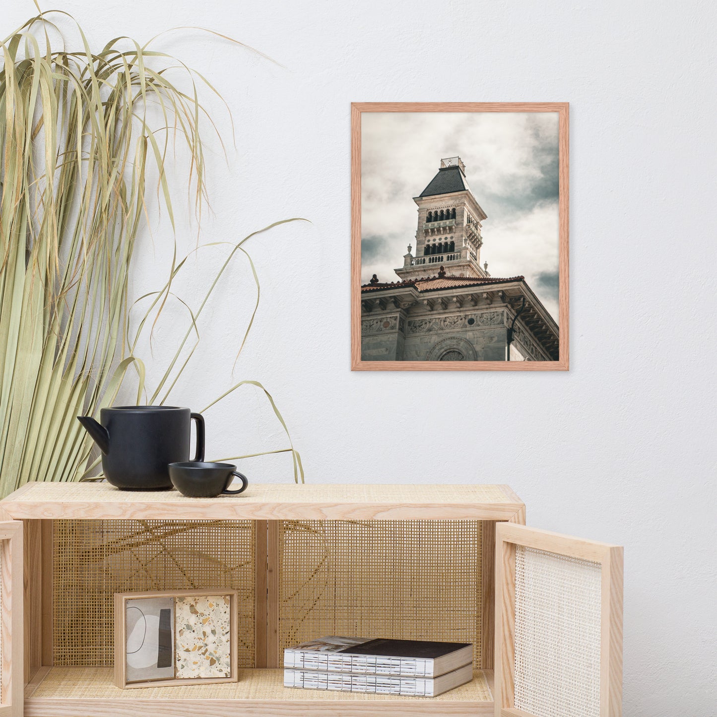 Bell Tower on Tomochichi Federal Building Savannah Ga Framed Wall Art Print