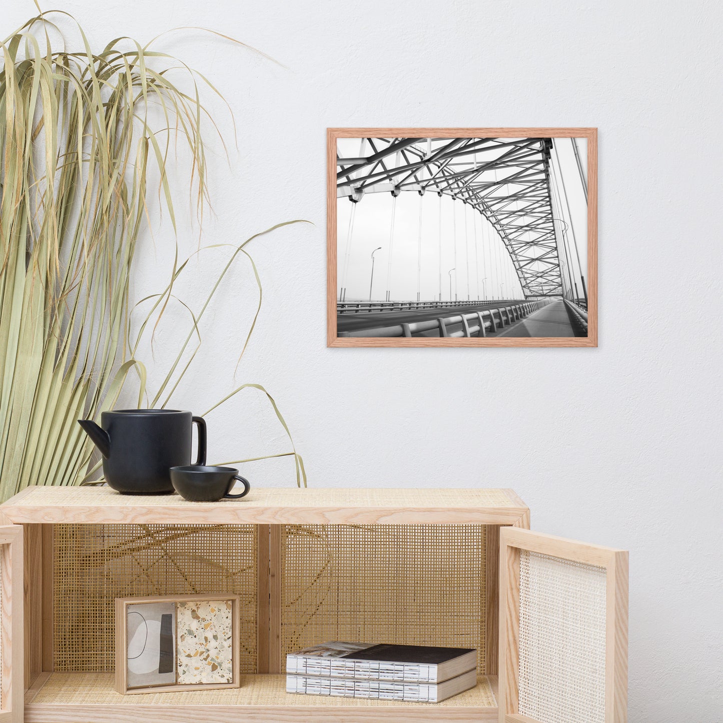 Ethereal Crossing Architectural Photograph Framed Wall Art Print