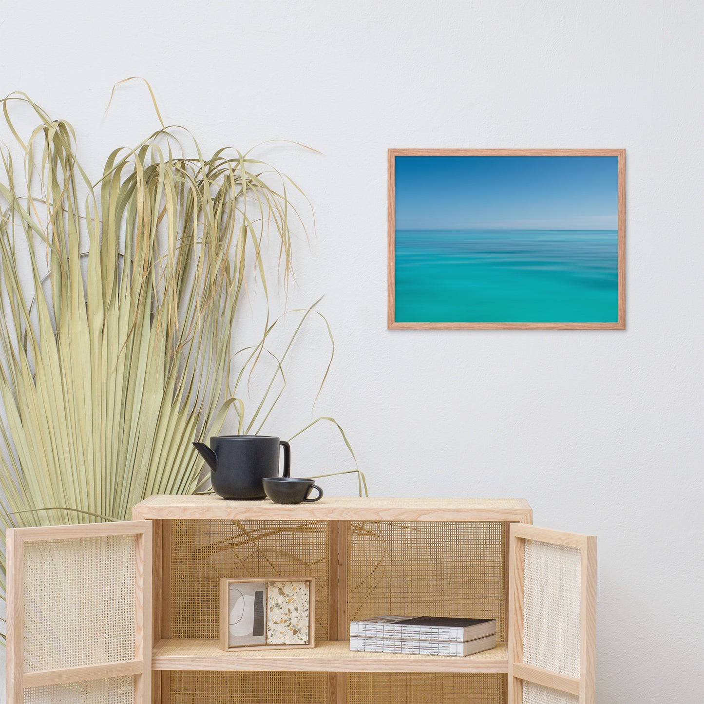 Colors of the Tropical Sea Abstract Coastal Landscape Photo Framed Wall Art Print