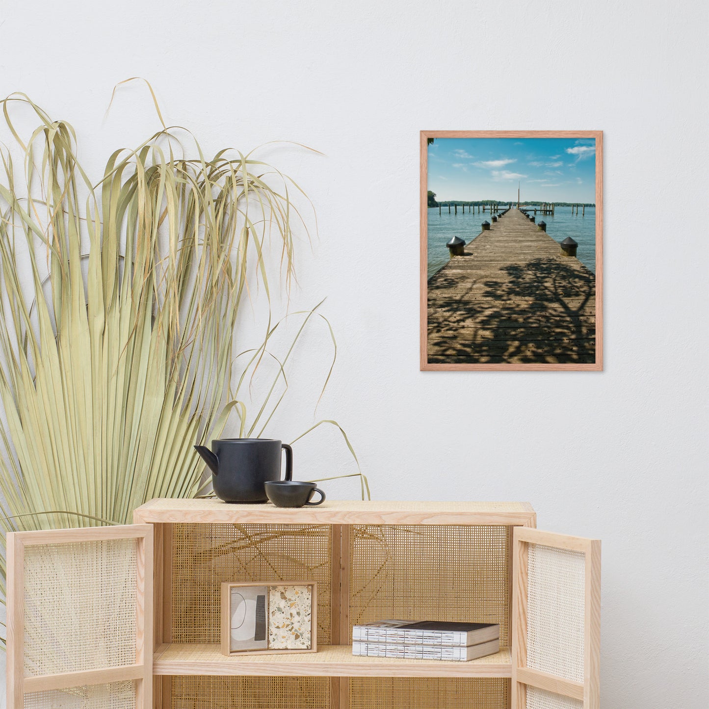 Endless Dock Coastal Landscape Framed Photo Wall Art Prints