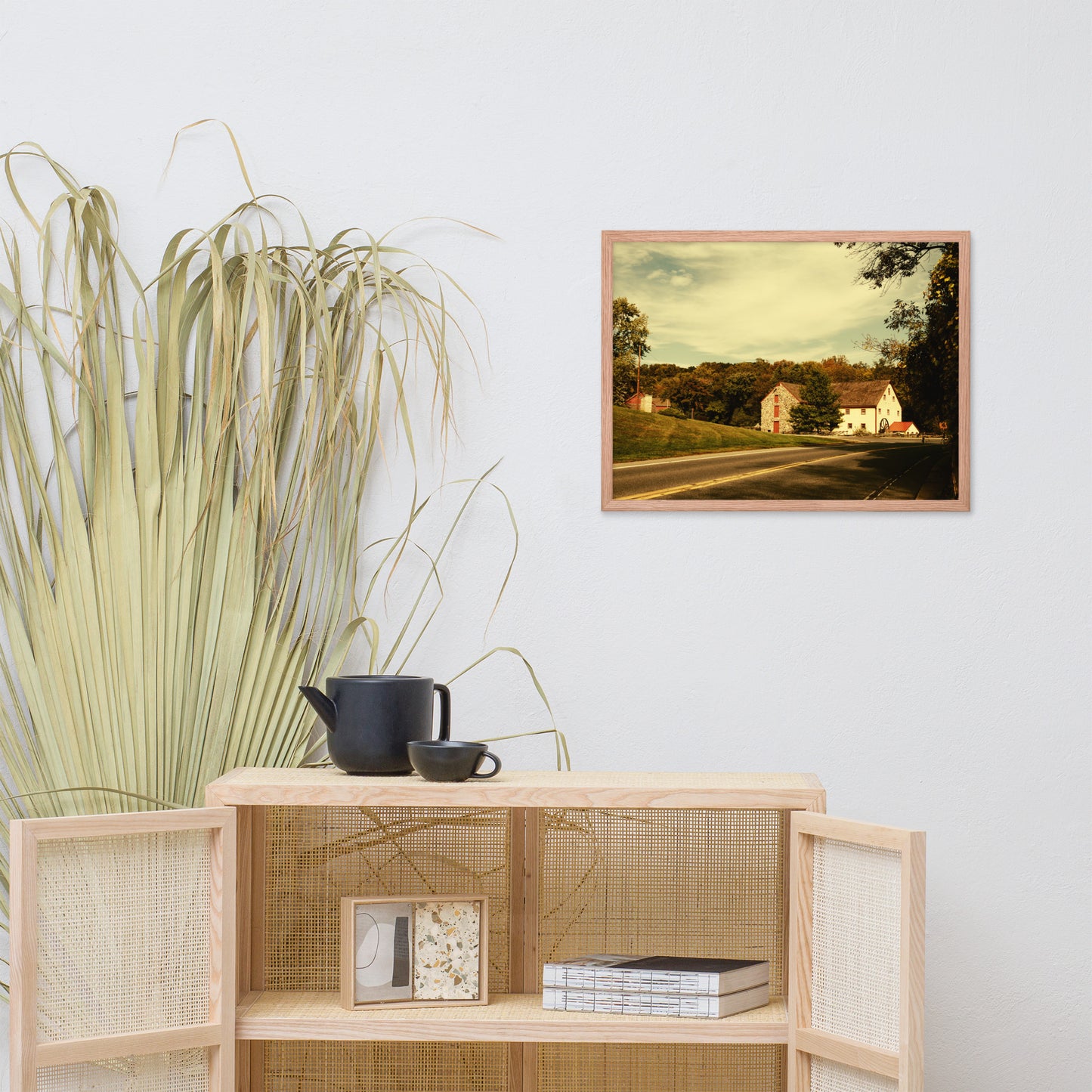 Greenbank Mill Summer Colorized Rural Framed Photo Paper Wall Art Prints