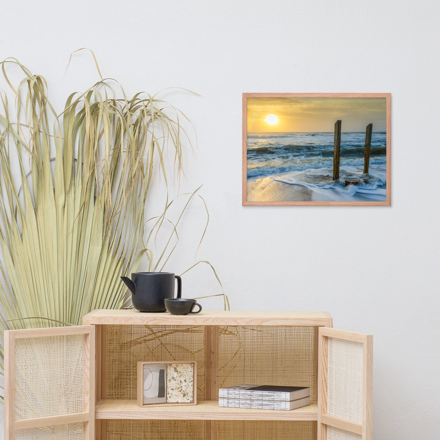 Kissed by the Sea Coastal Landscape Framed Photo Paper Wall Art Prints