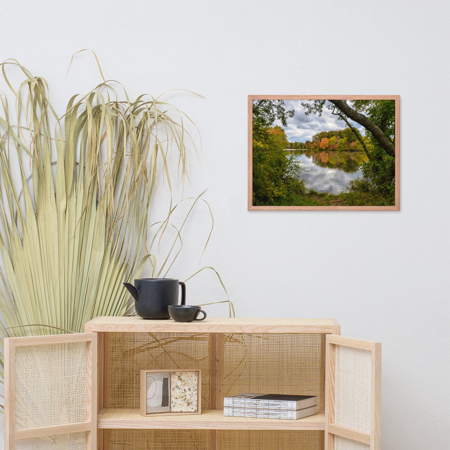 Lost In Autumn Color Landscape Framed Photo Paper Wall Art Prints