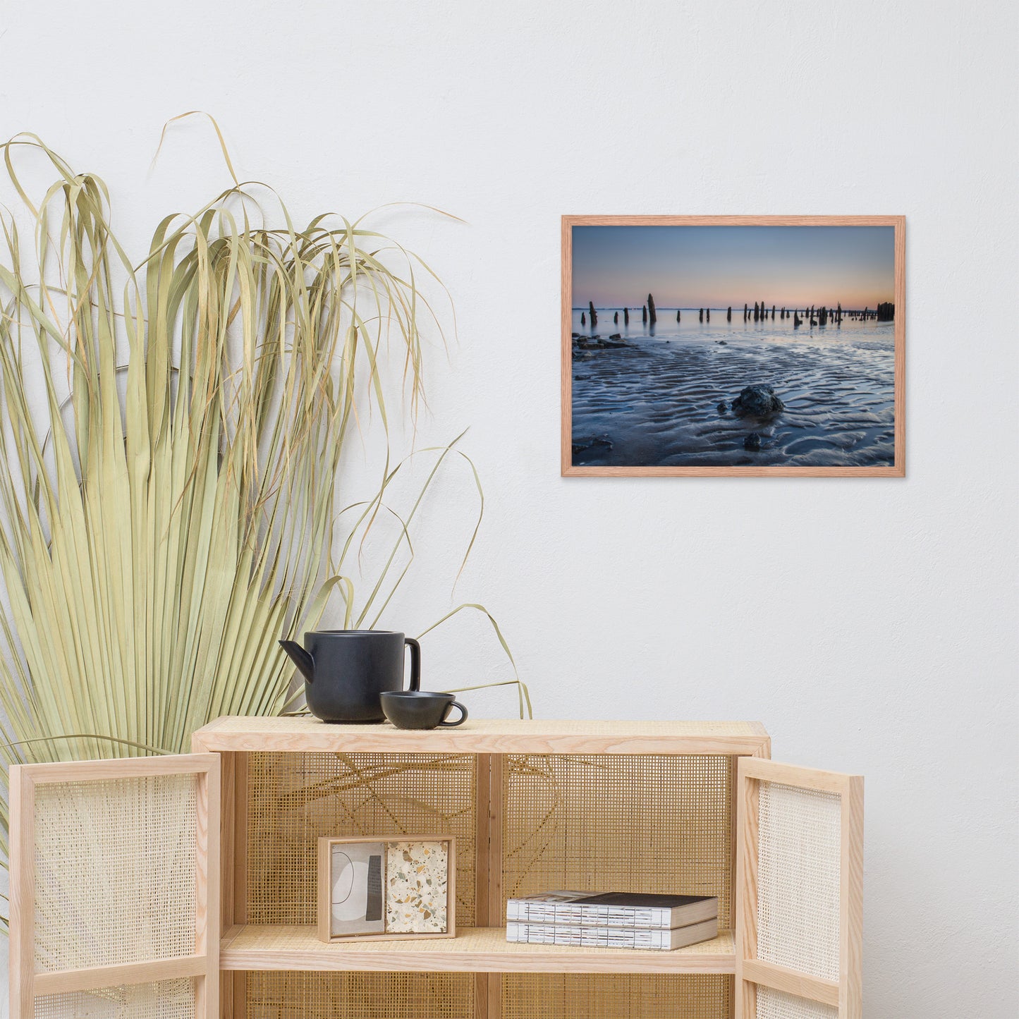 Low Tide At Battery Coastal Landscape Framed Photo Paper Wall Art Prints