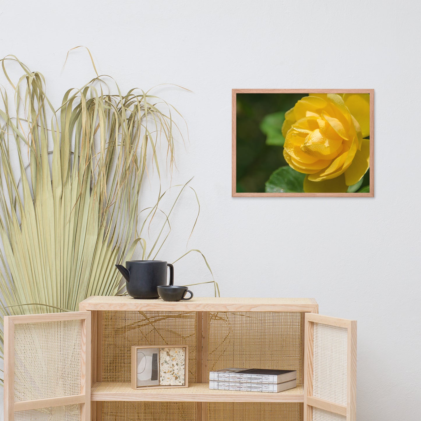 Friendship Rose Floral Nature Photo Framed Wall Art Print