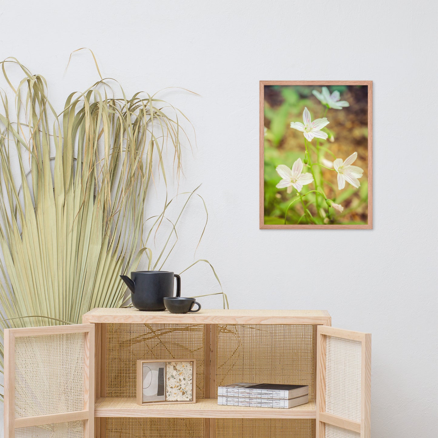 Tranquil Carolina Spring Beauty Floral Nature Photo Framed Wall Art Print
