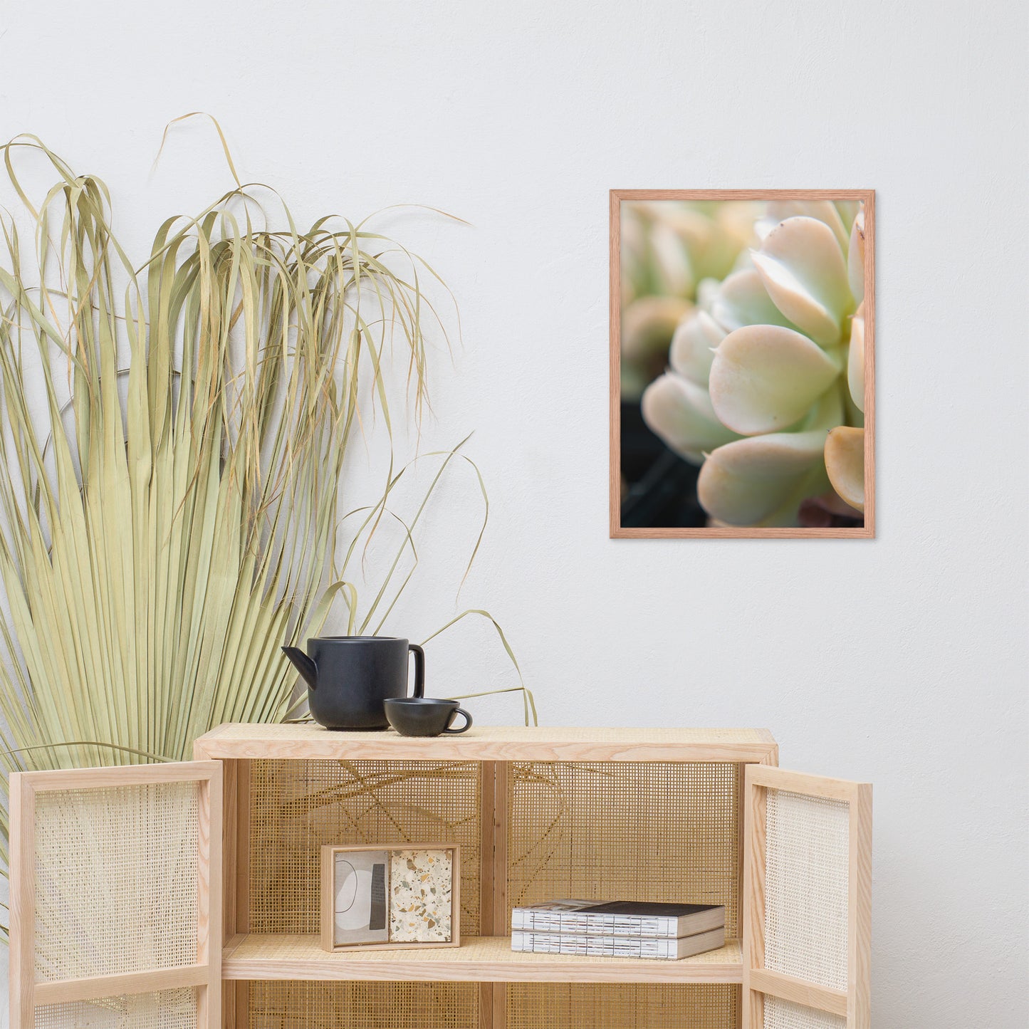 Succulent 4 Botanical Nature Photo Framed Wall Art Print