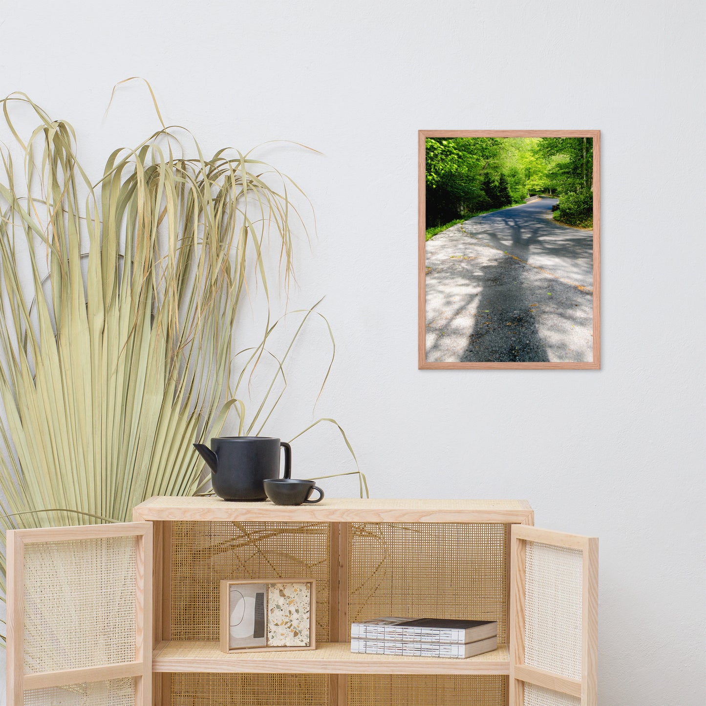 Summer Shadows Botanical Nature Photo Framed Wall Art Print