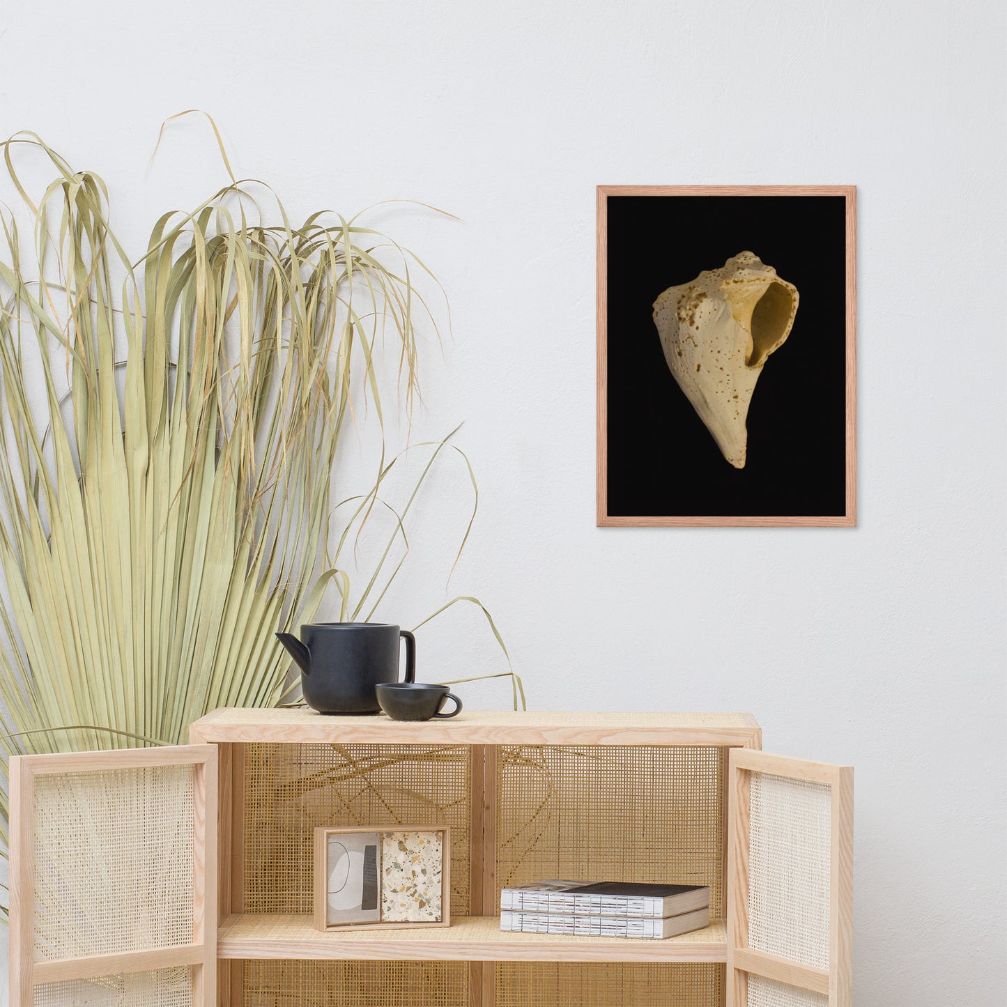 State of Erosion Image 1 Whelk Shell Coastal Nature Photo Framed Wall Art Print