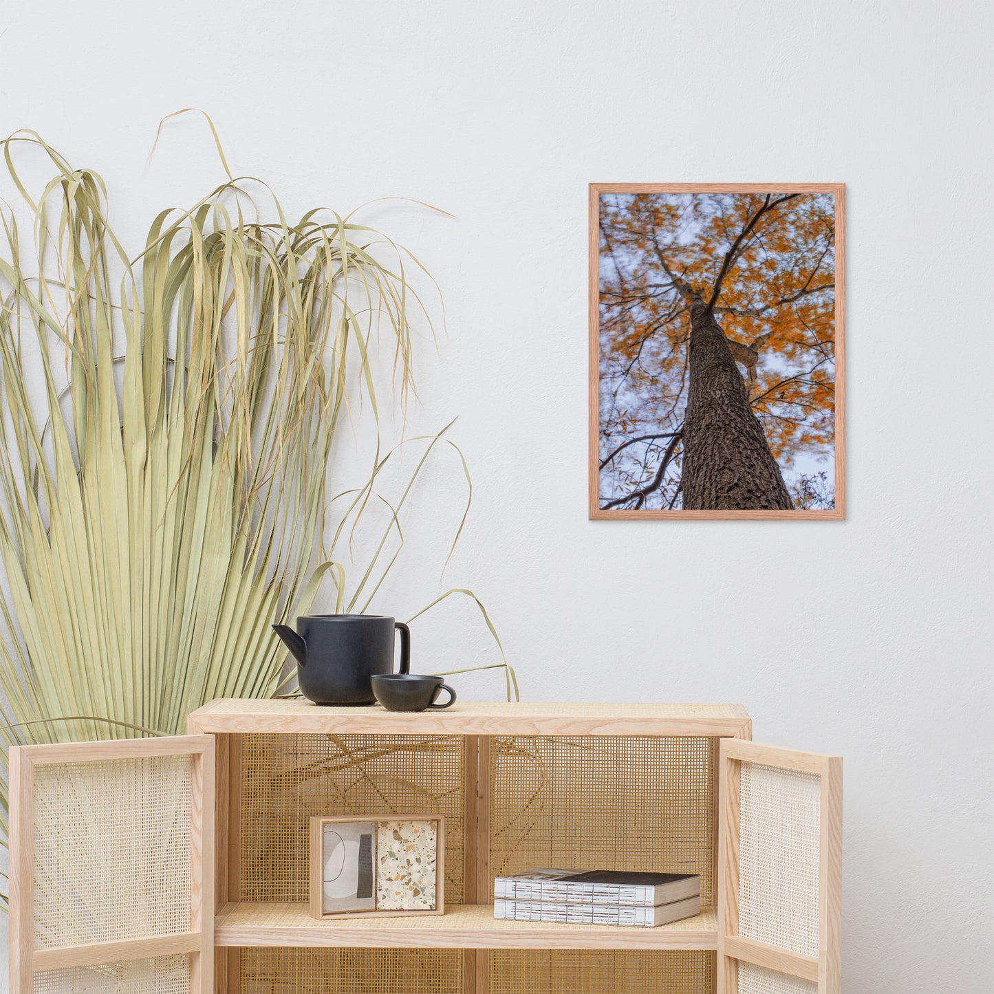 Wind in the Trees Botanical Nature Photo Framed Wall Art Print