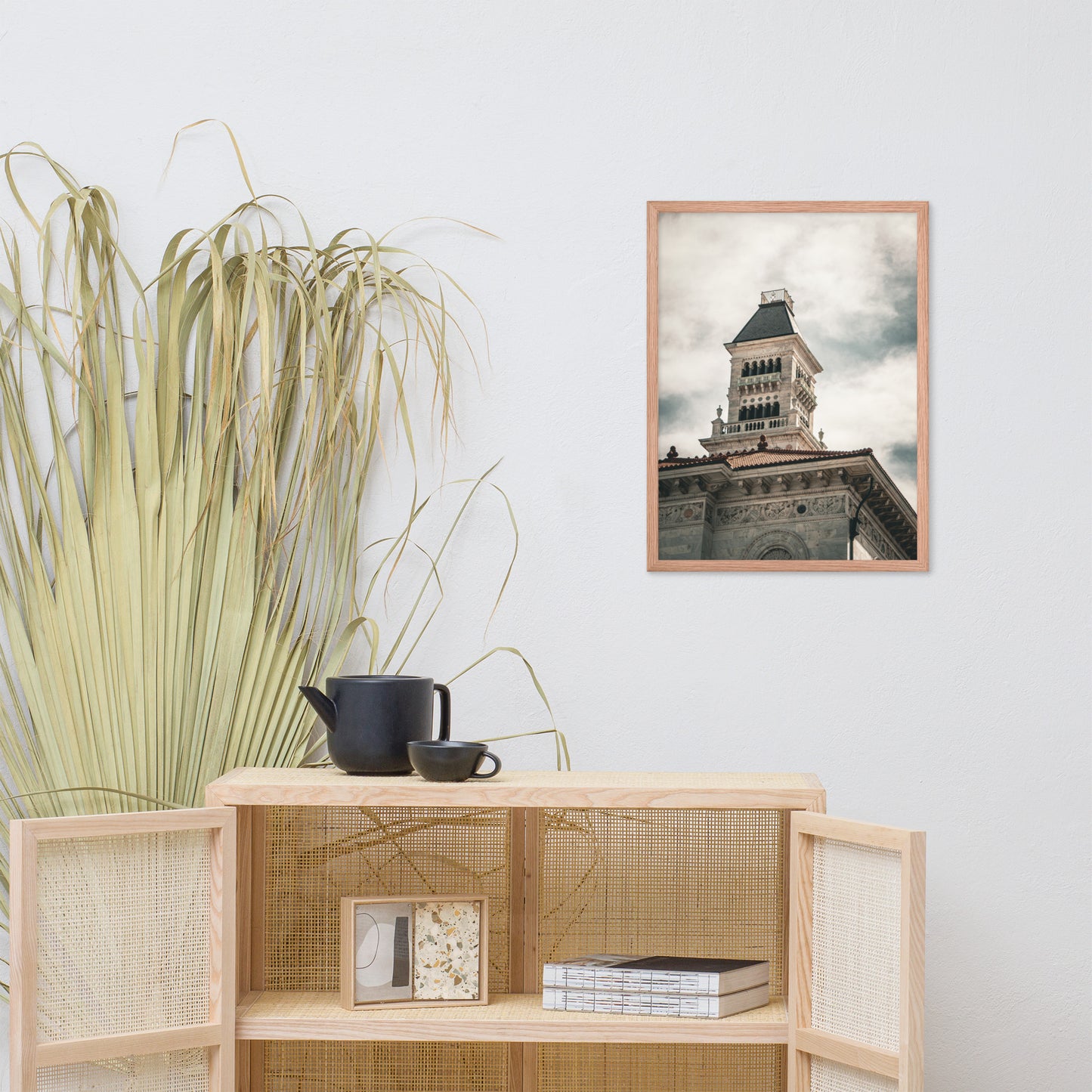 Bell Tower on Tomochichi Federal Building Savannah Ga Framed Wall Art Print