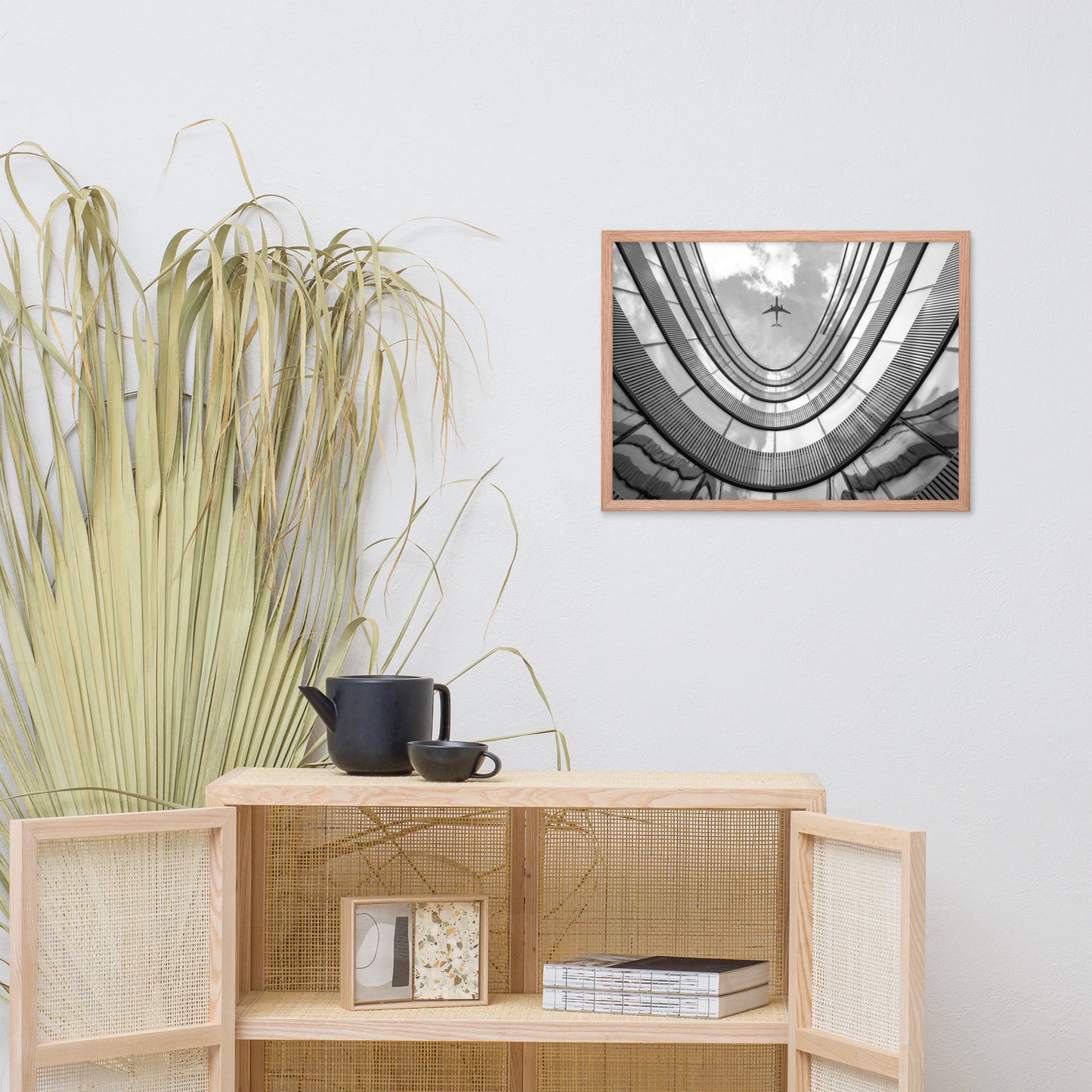 Urban Intersections in the Sky Architectural Photograph Framed Wall Art Print