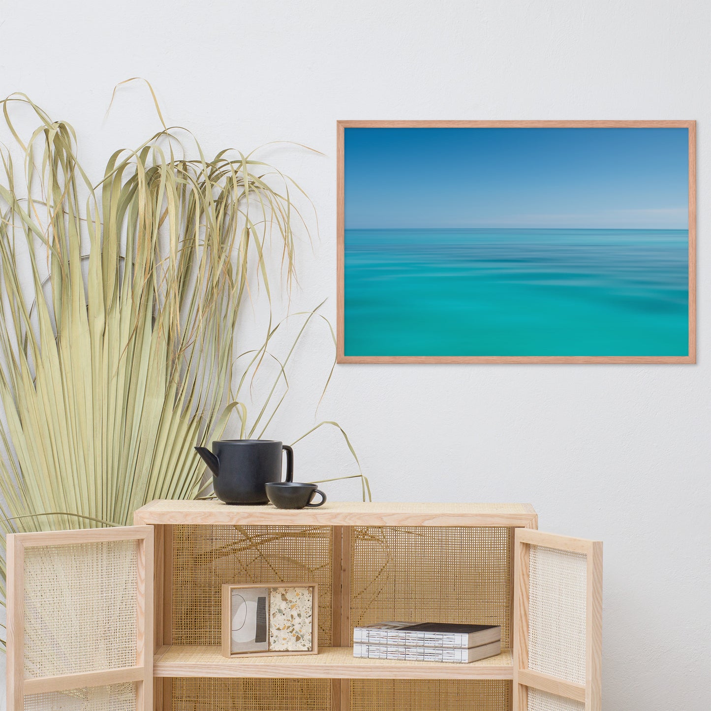 Colors of the Tropical Sea Abstract Coastal Landscape Photo Framed Wall Art Print