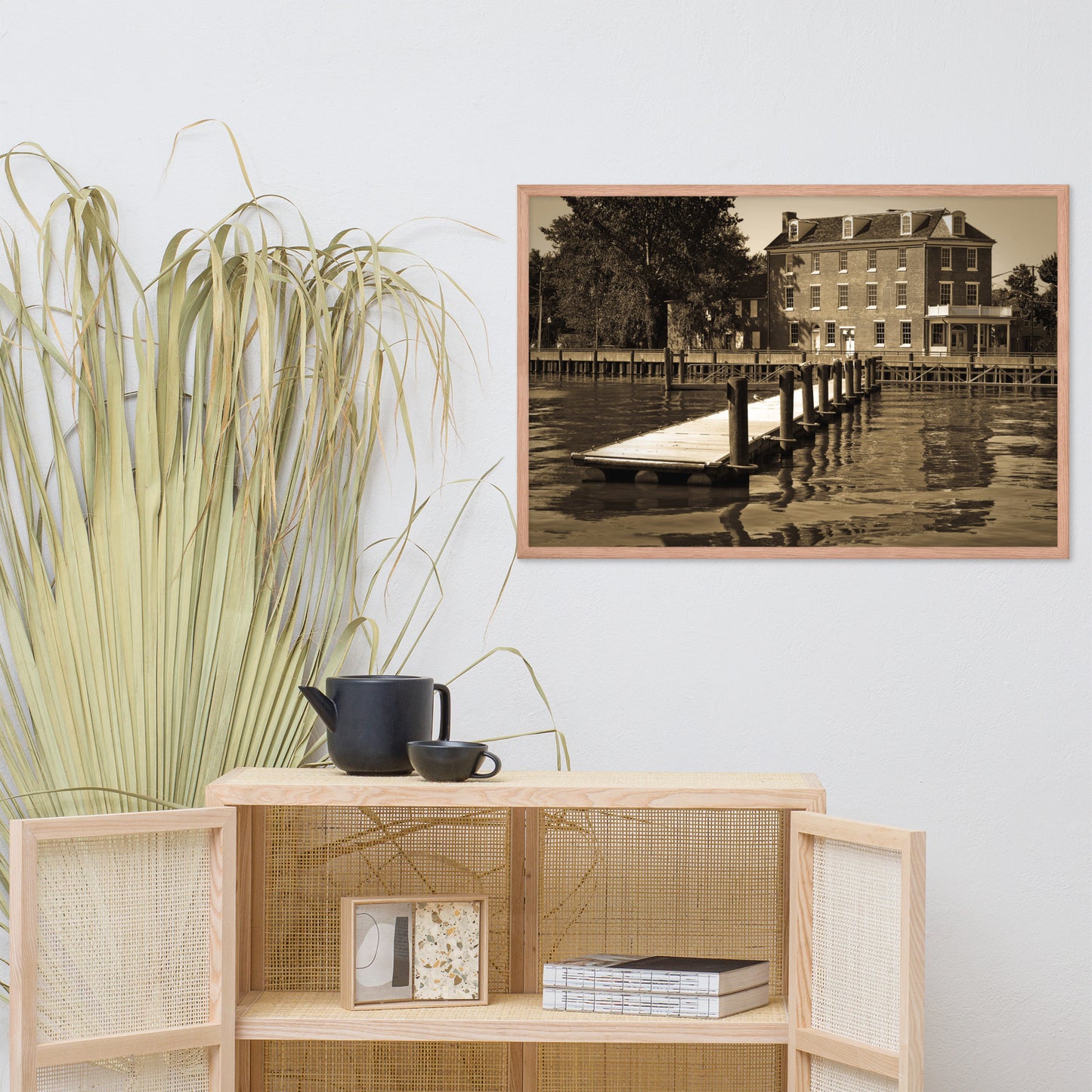 Delaware City Dock Coastal Landscape Framed Photo Wall Art Prints