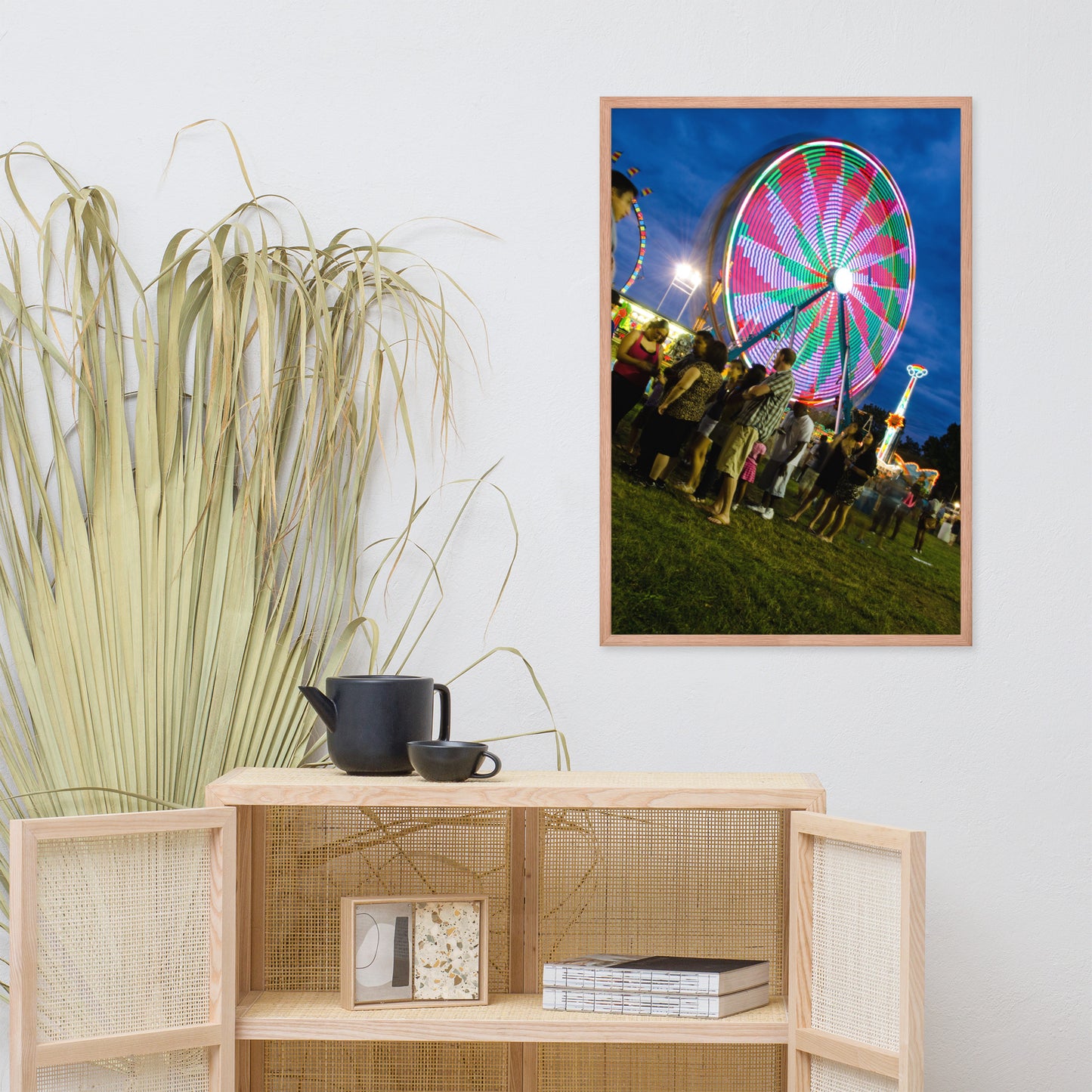 Ferris Wheel 1 Urban Landscape Photo Framed Wall Art Print