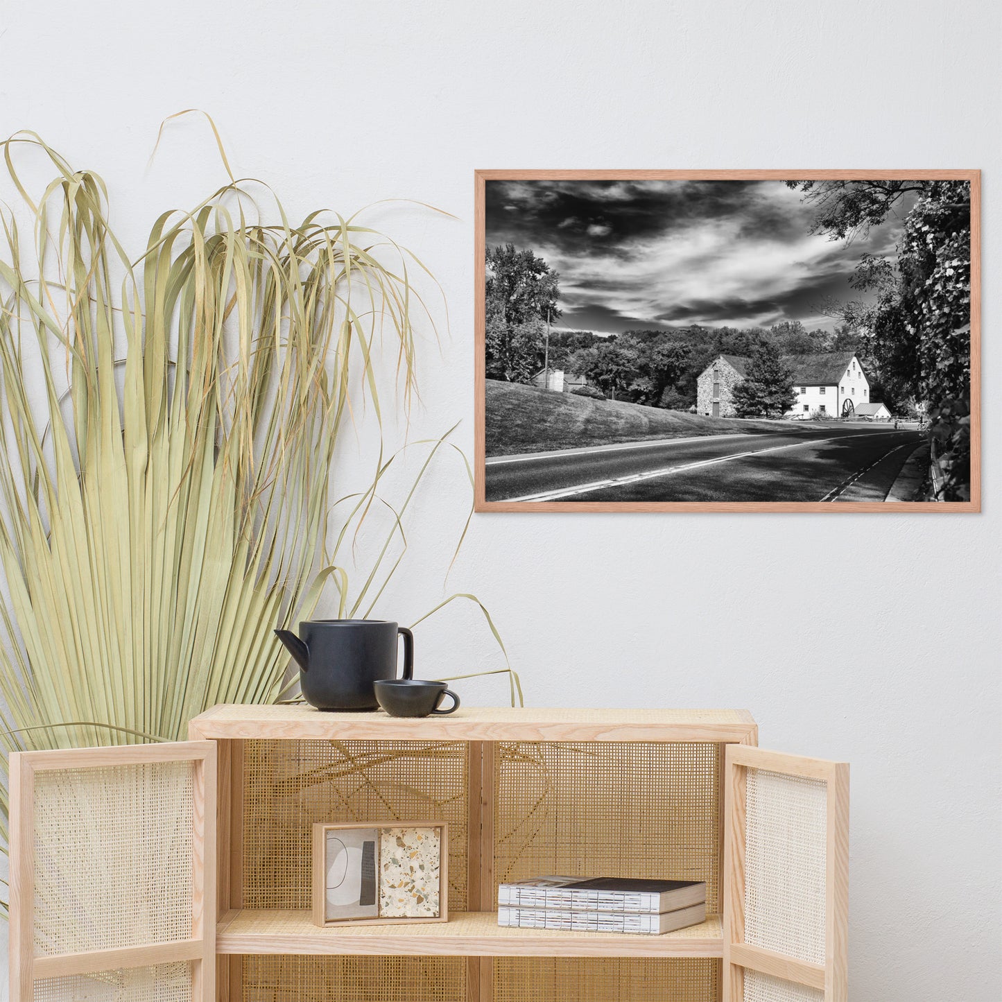 Greenbank Mill Summer in Black and White Framed Photo Paper Wall Art Prints
