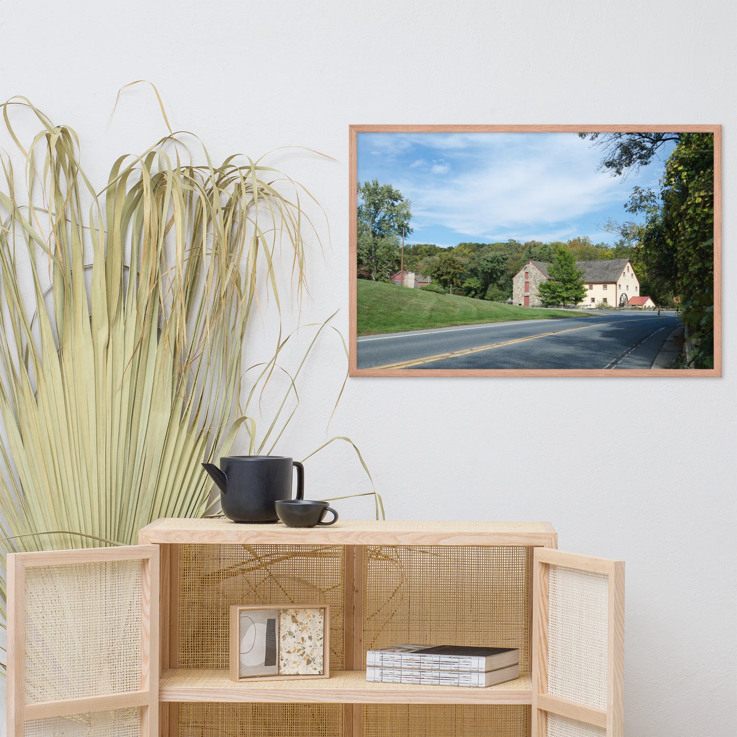Greenbank Mill Summer Rural Landscape Framed Photo Paper Wall Art Prints