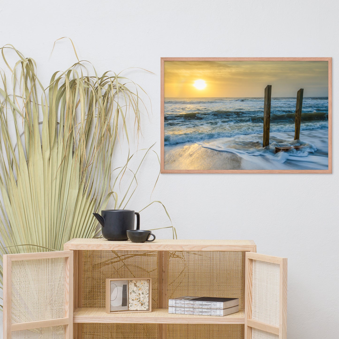 Kissed by the Sea Coastal Landscape Framed Photo Paper Wall Art Prints