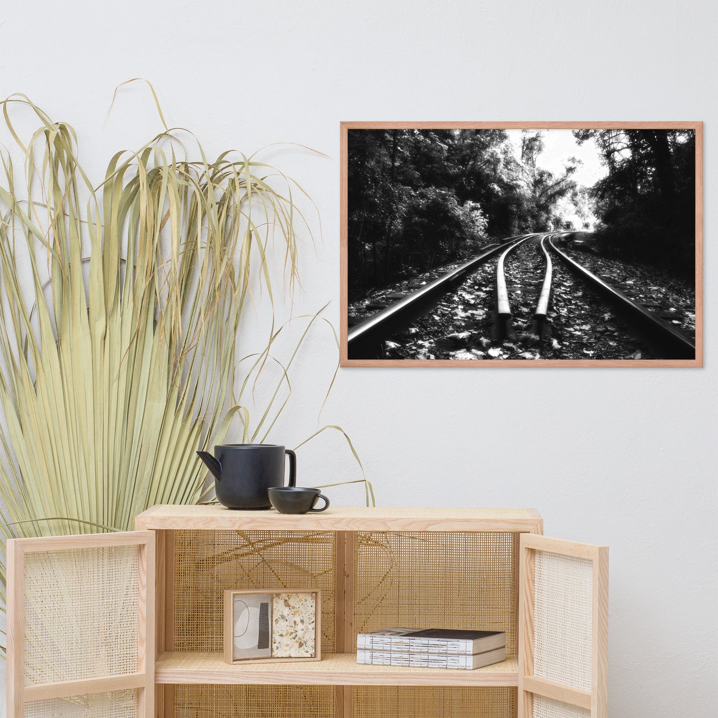 Lead Me into the Light in Black and White Framed Photo Paper Wall Art Prints