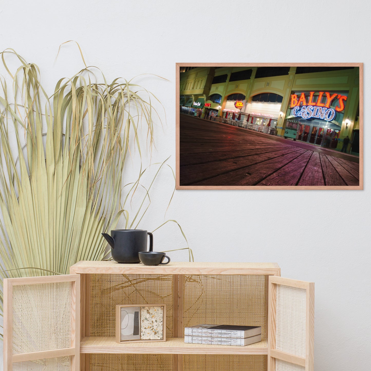 Low On The Boards Urban Landscape Photo Framed Wall Art Print