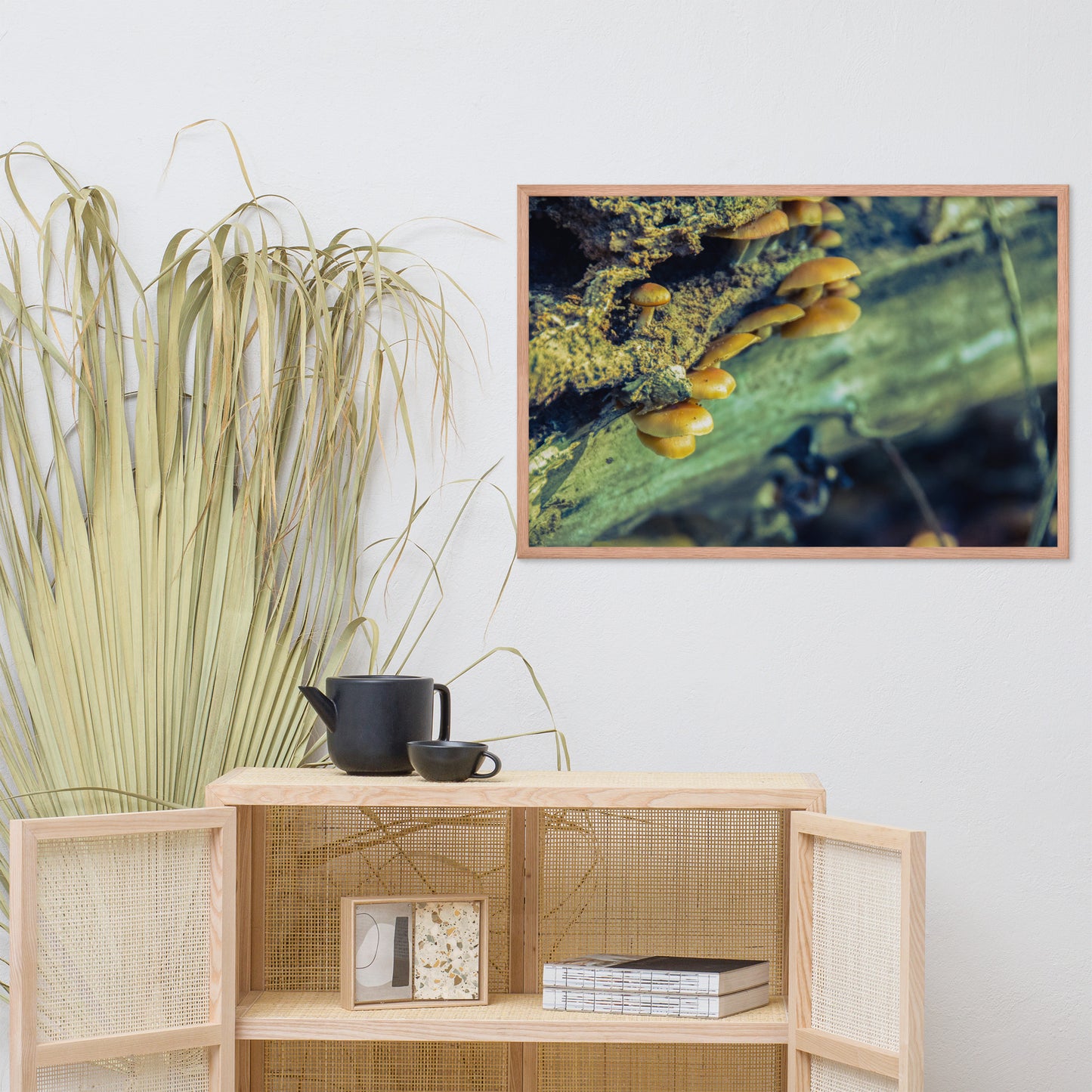 Large Scale Botanical Prints: Aged Mushroom Botanical / Nature Photo Framed Wall Art Print - Artwork - Wall Decor - Home Decor