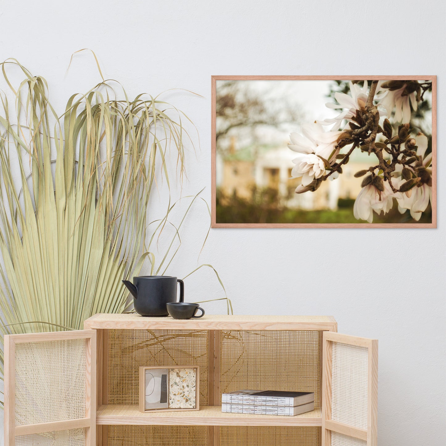 Bellevue Mansion Floral Nature Photo Framed Wall Art Print
