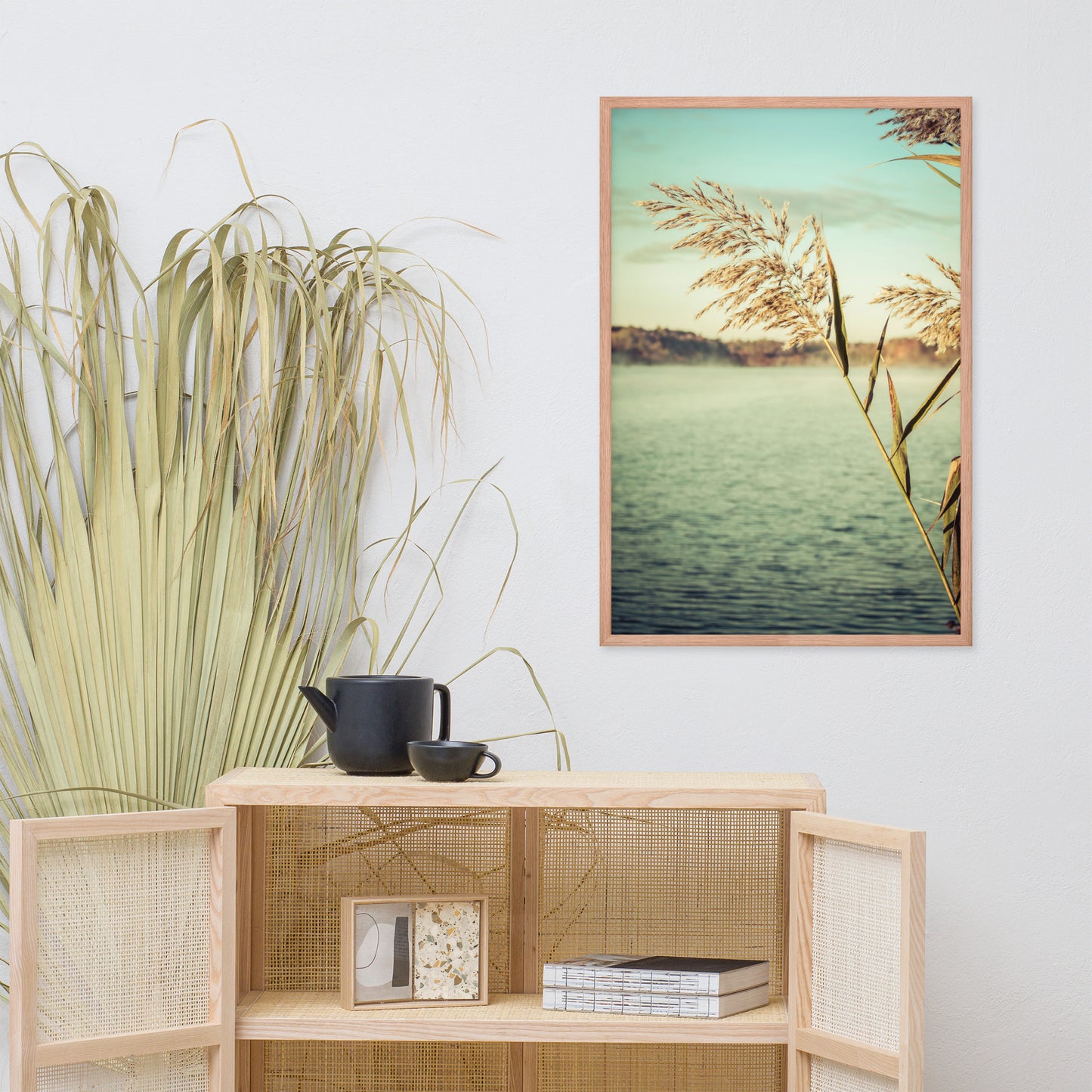 Golden Dreams Botanical Nature Photo Framed Wall Art Print