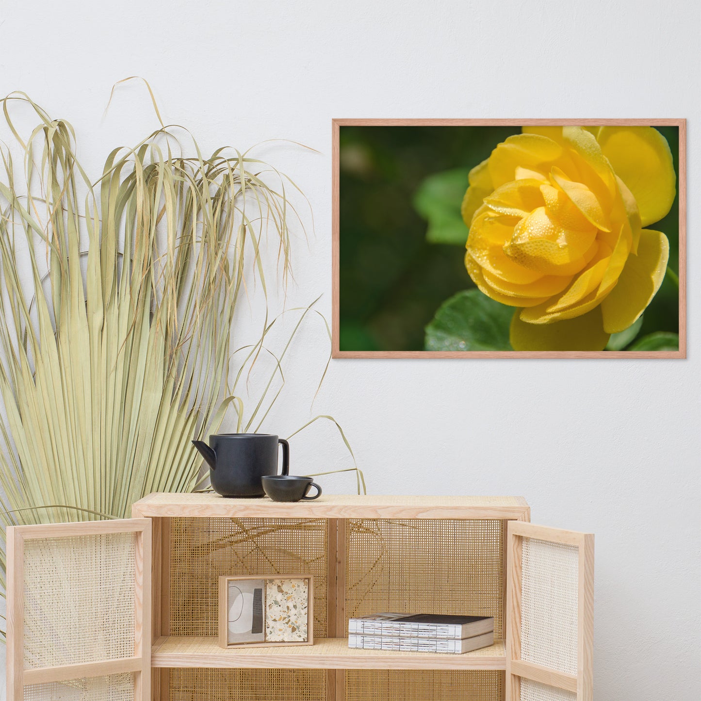 Friendship Rose Floral Nature Photo Framed Wall Art Print