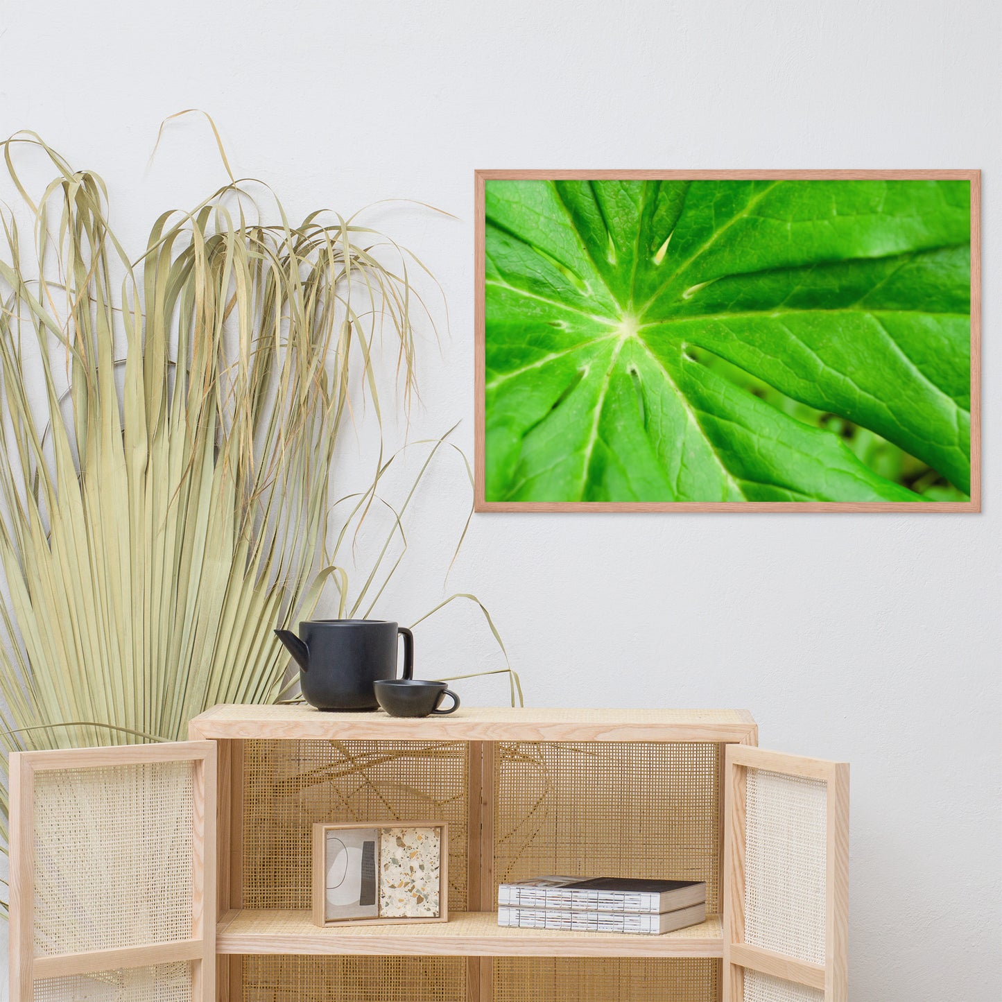 Peaceful Greenery Botanical Nature Photo Framed Wall Art Print