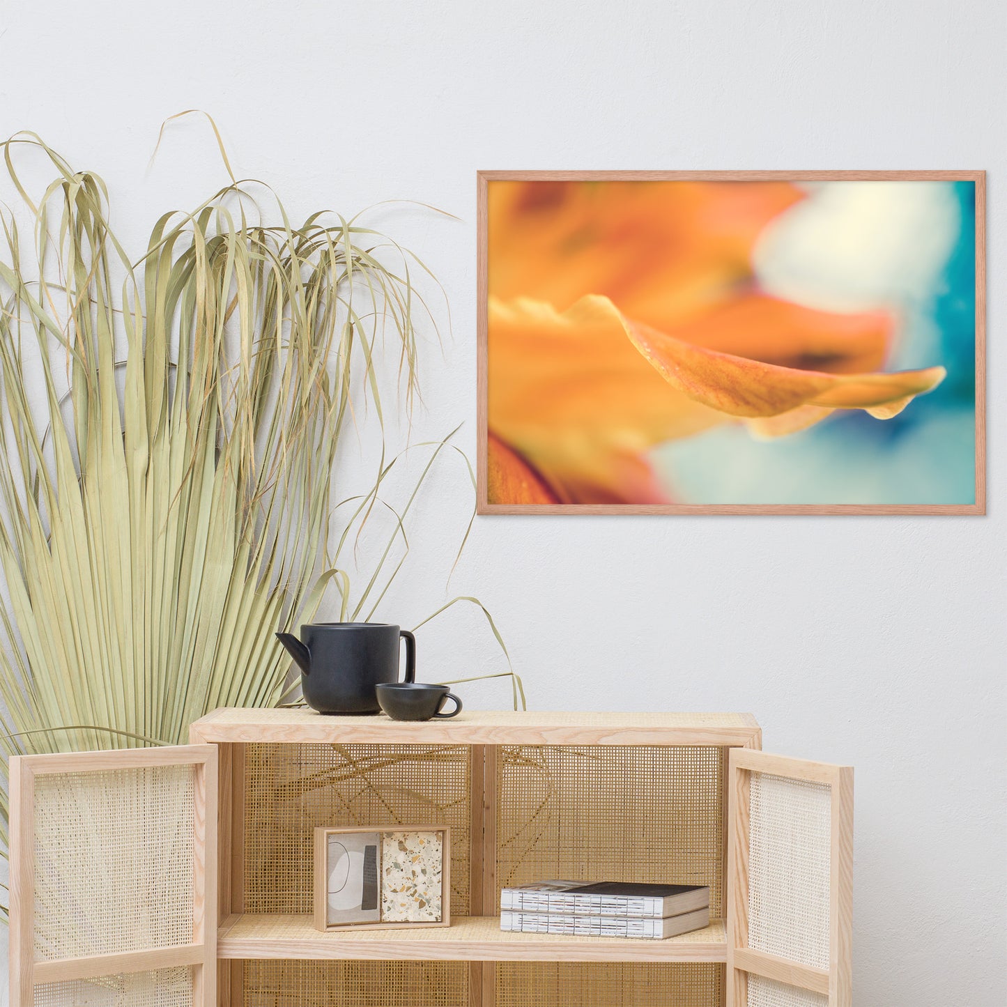 Serene Petals of Life Floral Nature Photo Framed Wall Art Print