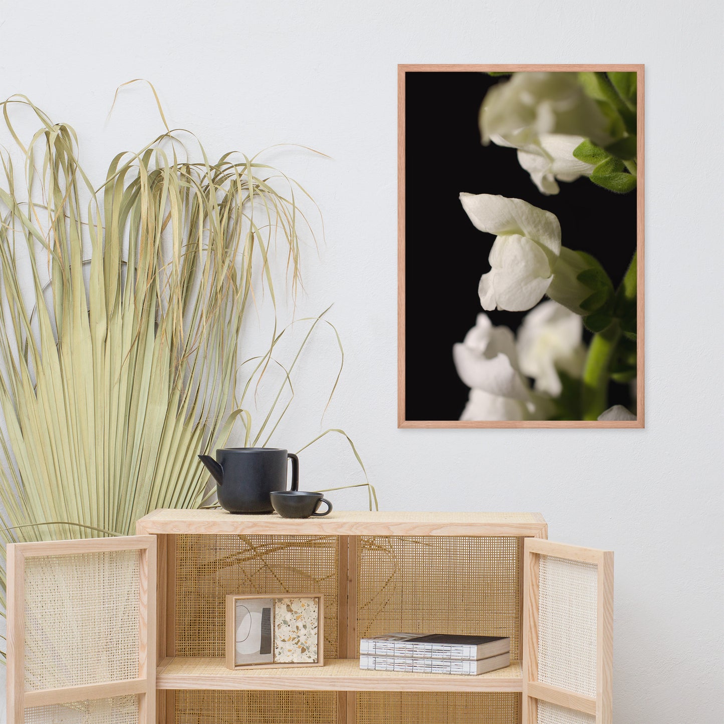 Single Snapdragon Bloom Floral Nature Photo Framed Wall Art Print