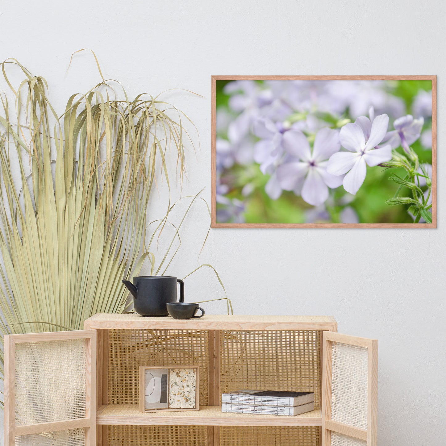 Soft Focus Phlox Carolina Floral Nature Photo Framed Wall Art Print