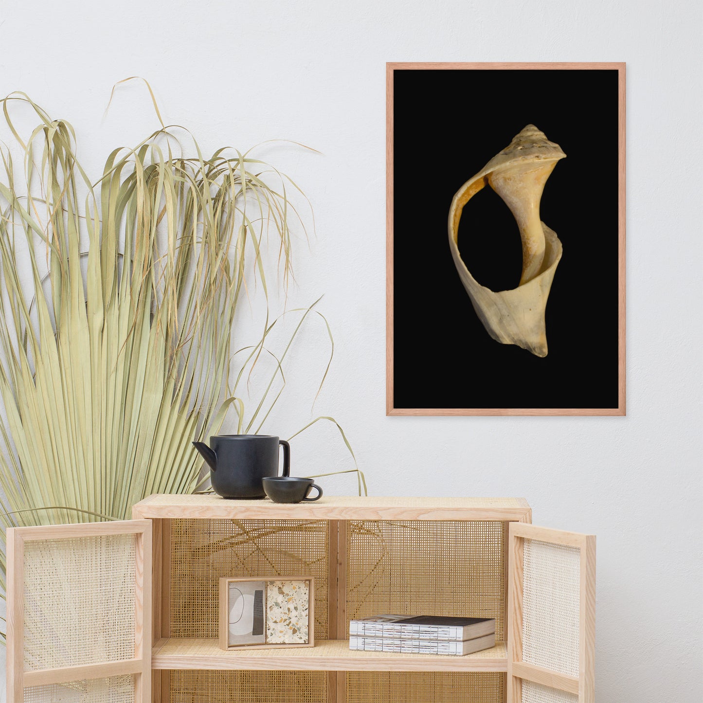 State of Erosion Image 2 Whelk Shell Coastal Nature Photo Framed Wall Art Print
