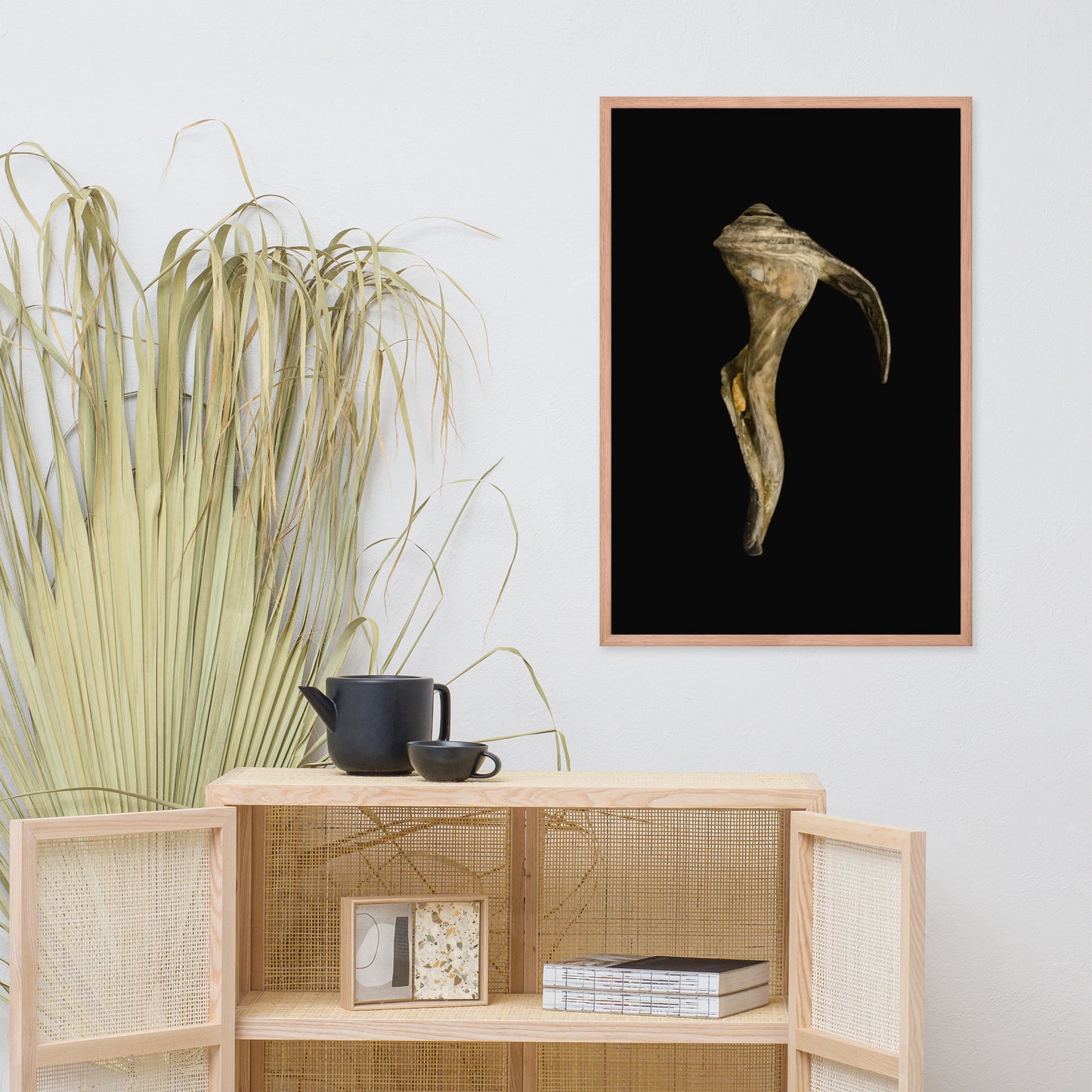 State of Erosion Image 4 Whelk Shell Coastal Nature Photo Framed Wall Art Print