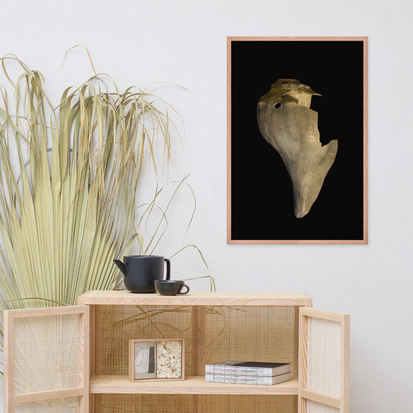 State of Erosion Image 7 Whelk Shell Coastal Nature Photo Framed Wall Art Print