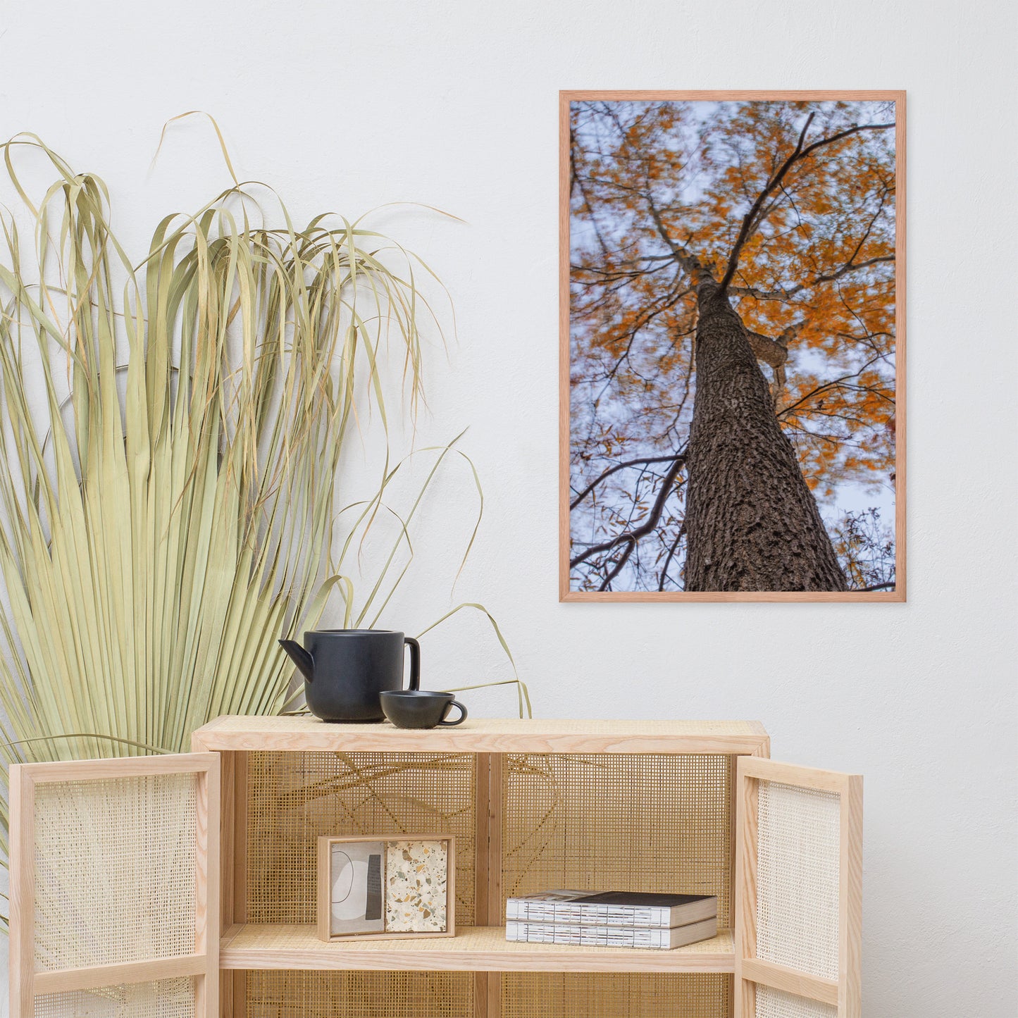 Wind in the Trees Botanical Nature Photo Framed Wall Art Print