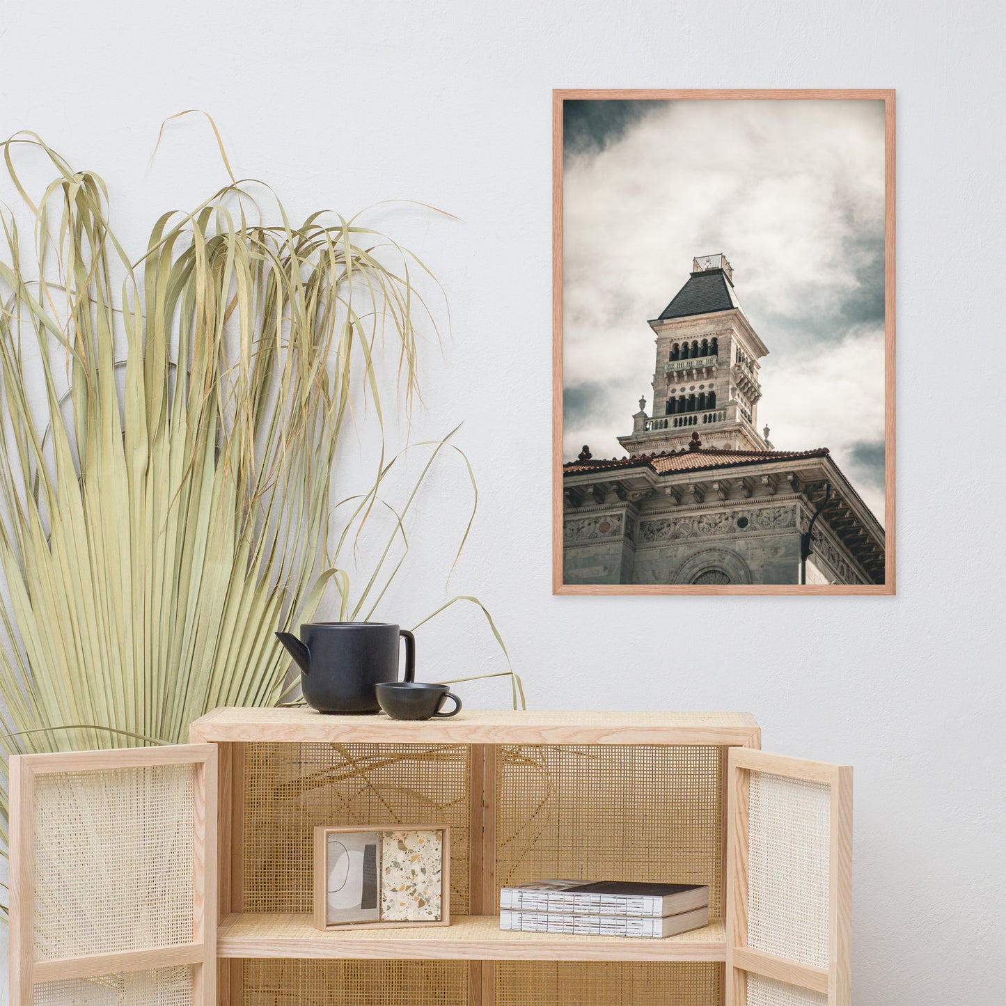 Bell Tower on Tomochichi Federal Building Savannah Ga Framed Wall Art Print