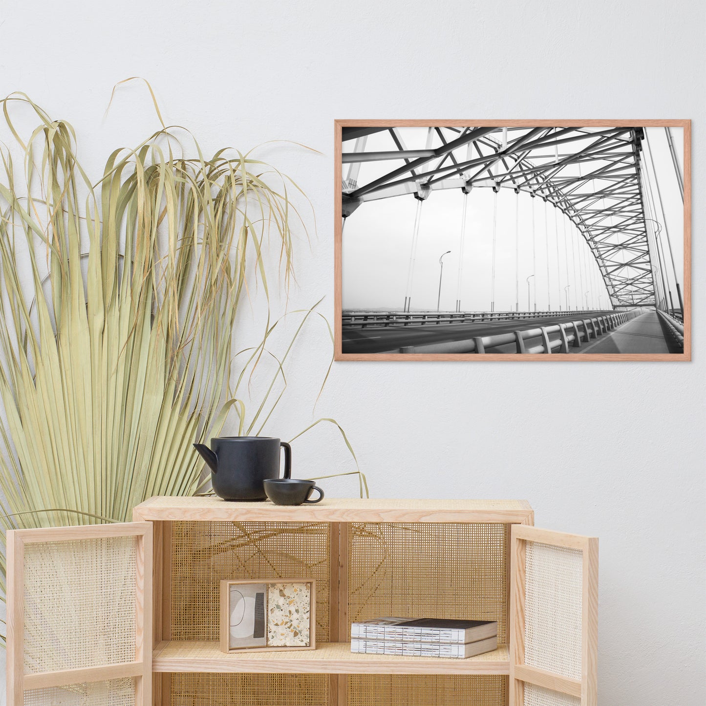 Ethereal Crossing Architectural Photograph Framed Wall Art Print