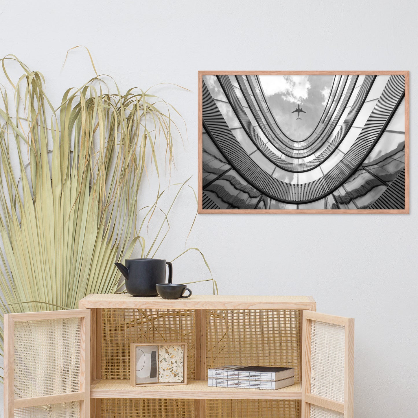 Urban Intersections in the Sky Architectural Photograph Framed Wall Art Print