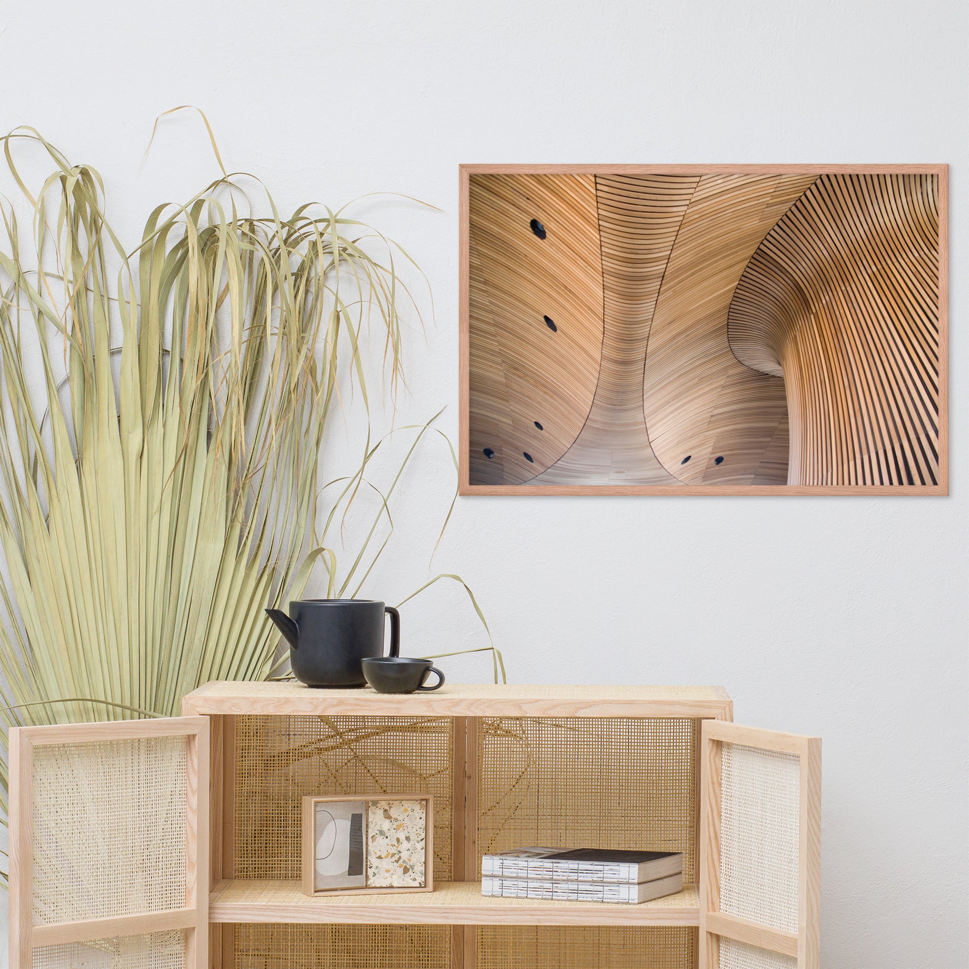 Arboreal Rhythm Architectural Photograph Framed Wall Art Print