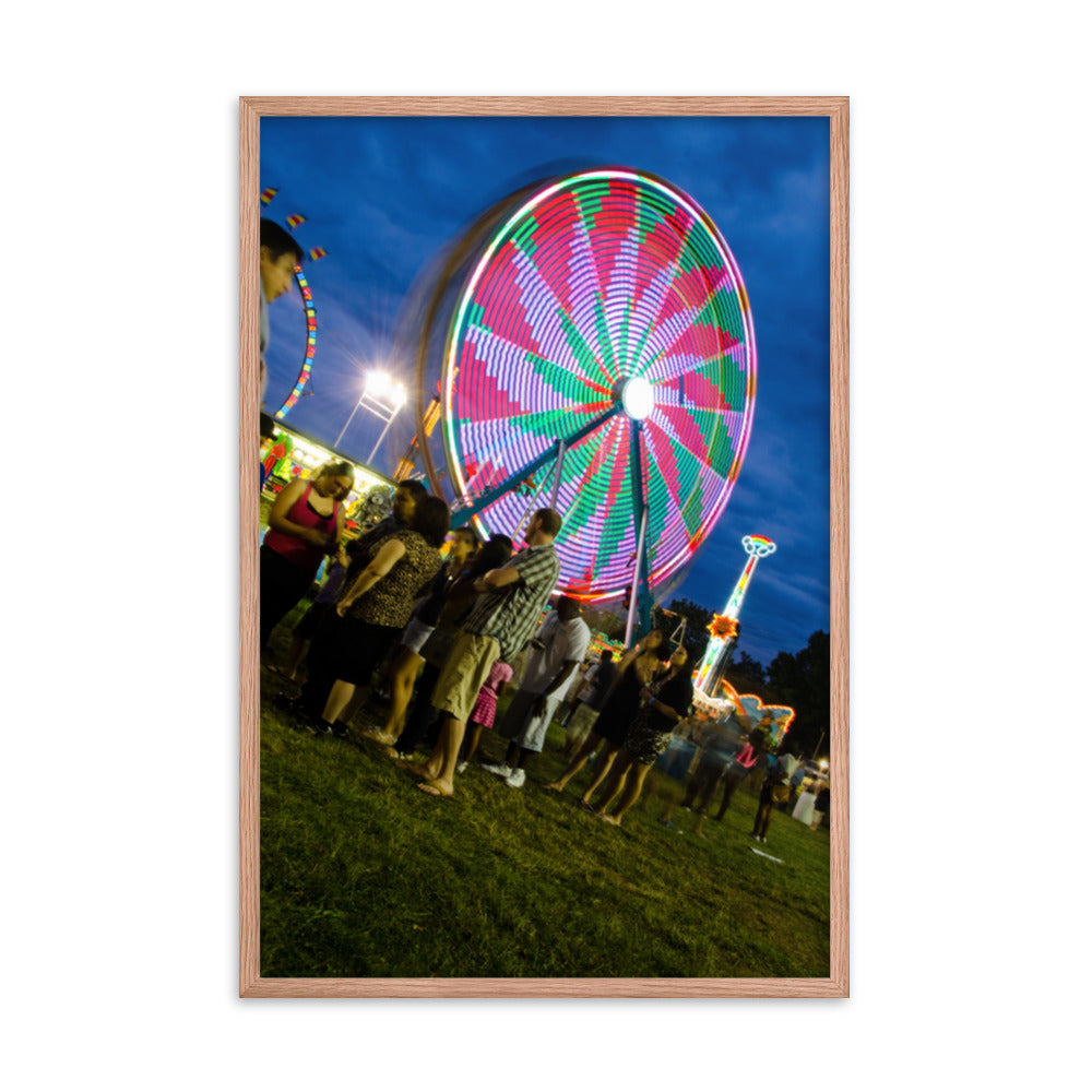 Ferris Wheel 1 Urban Landscape Photo Framed Wall Art Print