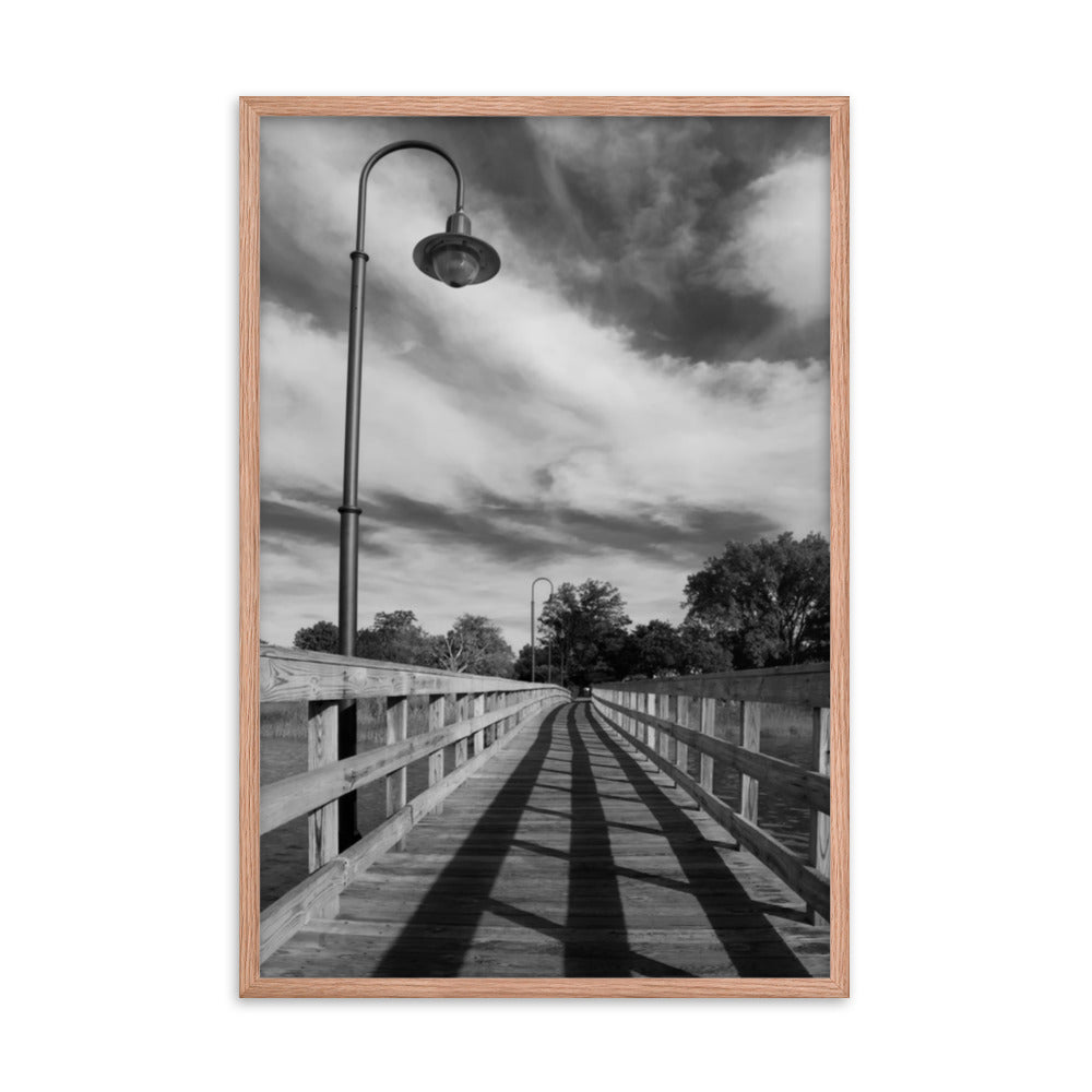 Follow the Lines Rural Landscape Framed Photo Paper Wall Art Prints