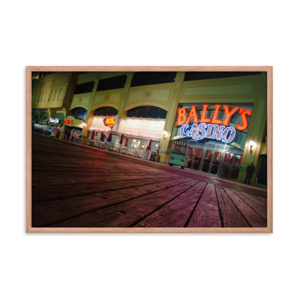 Low On The Boards Urban Landscape Photo Framed Wall Art Print