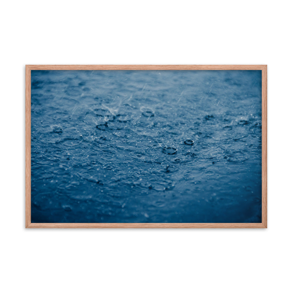 Let it Rain Nature Photo Framed Wall Art Print