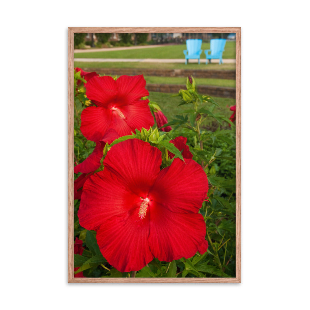 The Riverfront 2 Floral Nature Photo Framed Wall Art Print