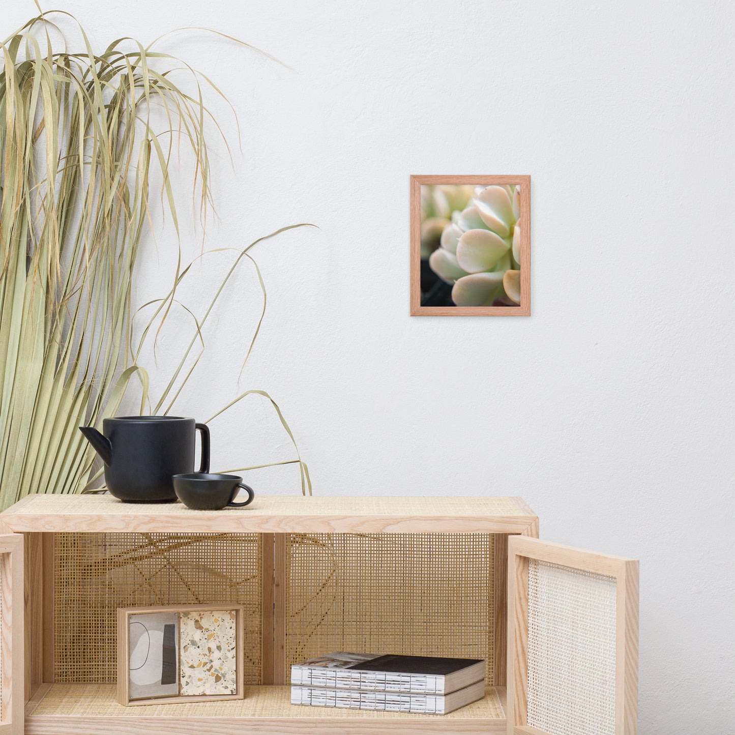 Succulent 4 Botanical Nature Photo Framed Wall Art Print