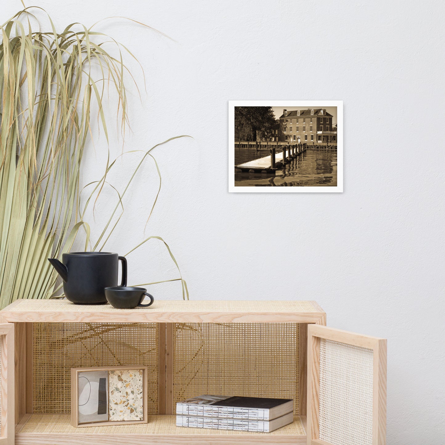 Delaware City Dock Coastal Landscape Framed Photo Wall Art Prints